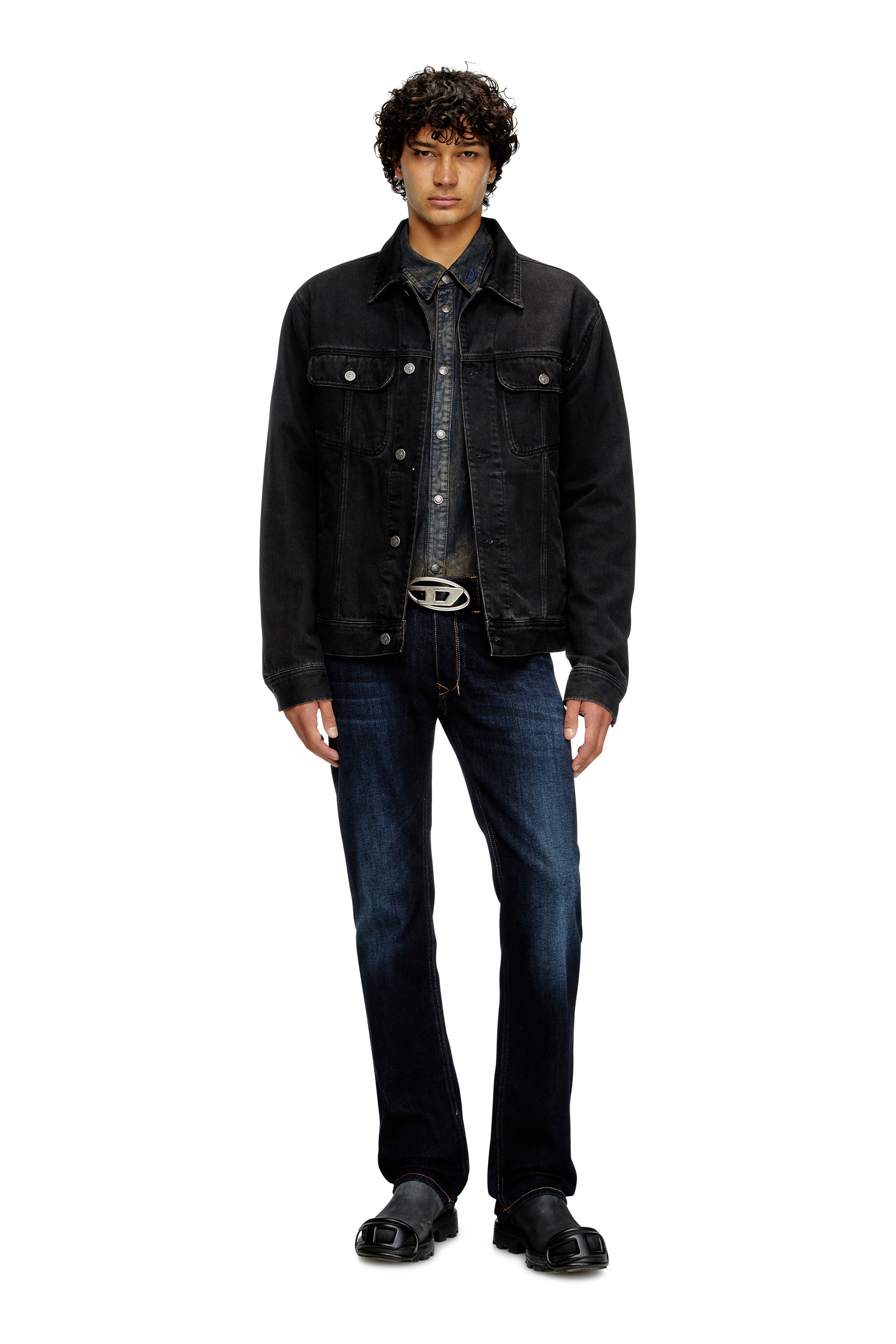 Regular Jeans 1985 Larkee 009ZS, Dark Blue Diesel - Man's Regular Jeans 1985 Larkee 009ZS, Dark Blue - 1