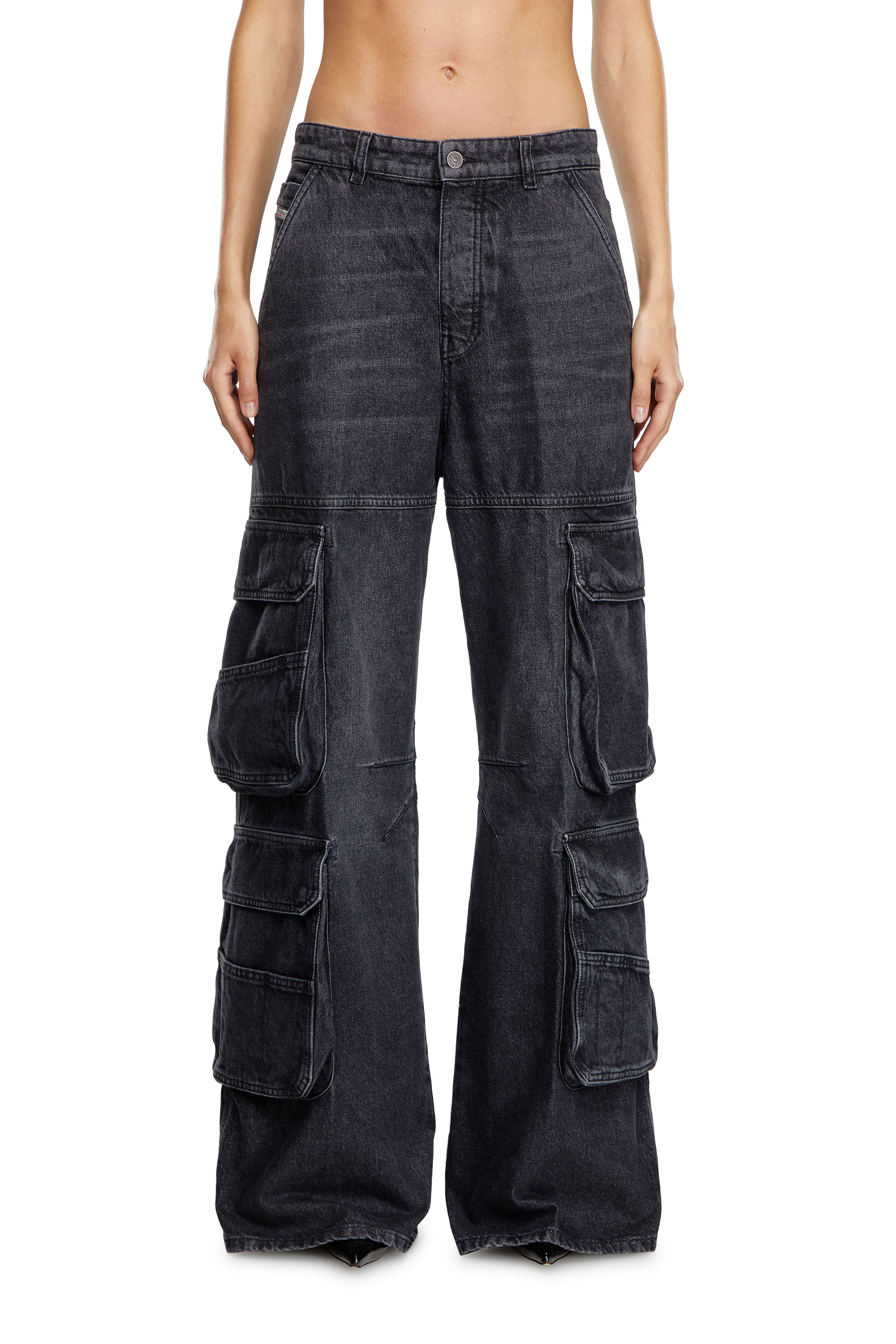 Diesel - Straight Jeans 1996 D-Sire 0HLAA, Black/Dark grey - Image 1