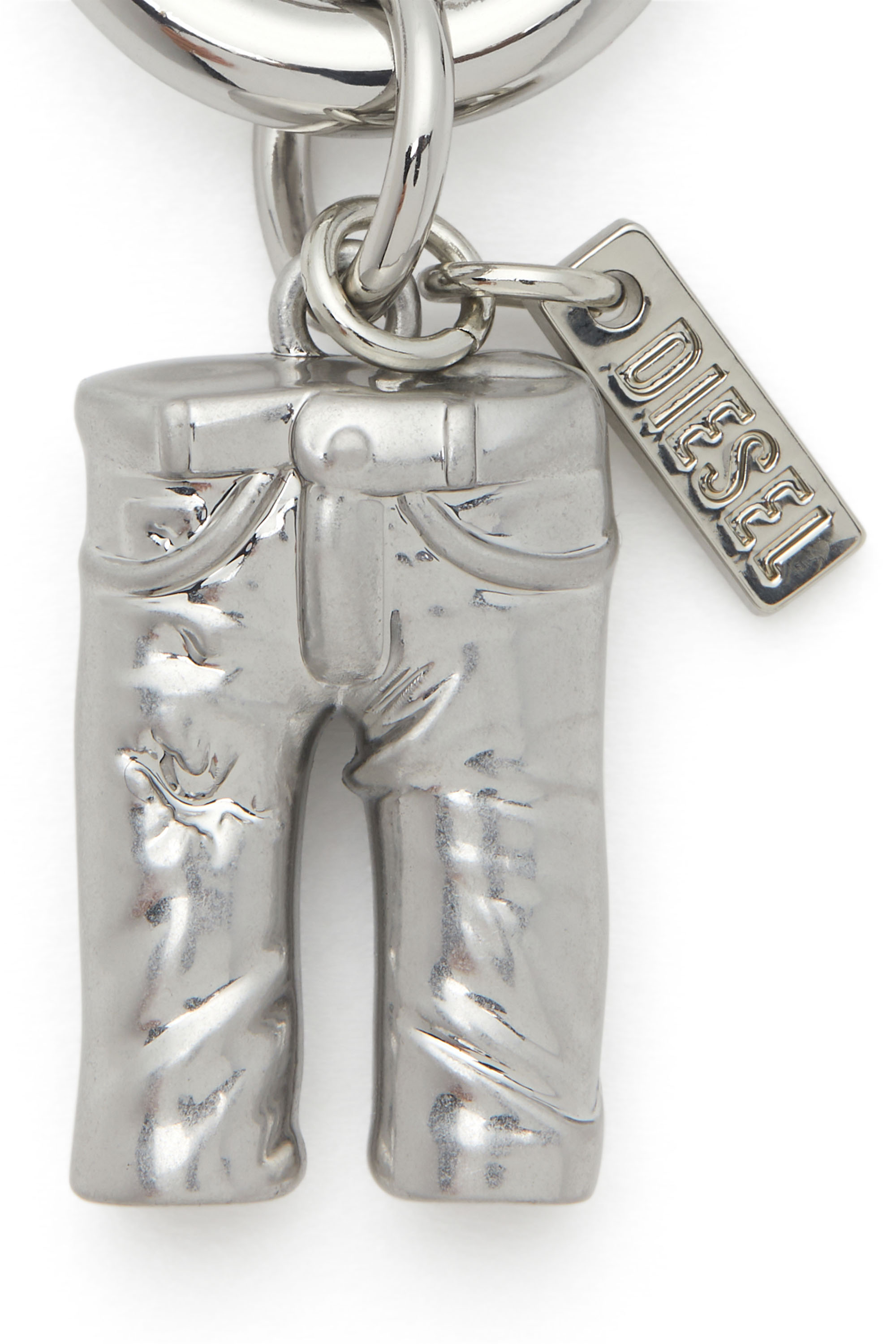 Diesel - CHARM-5PKT, Unisex's Charm in metal with logo detail in Silver - 2