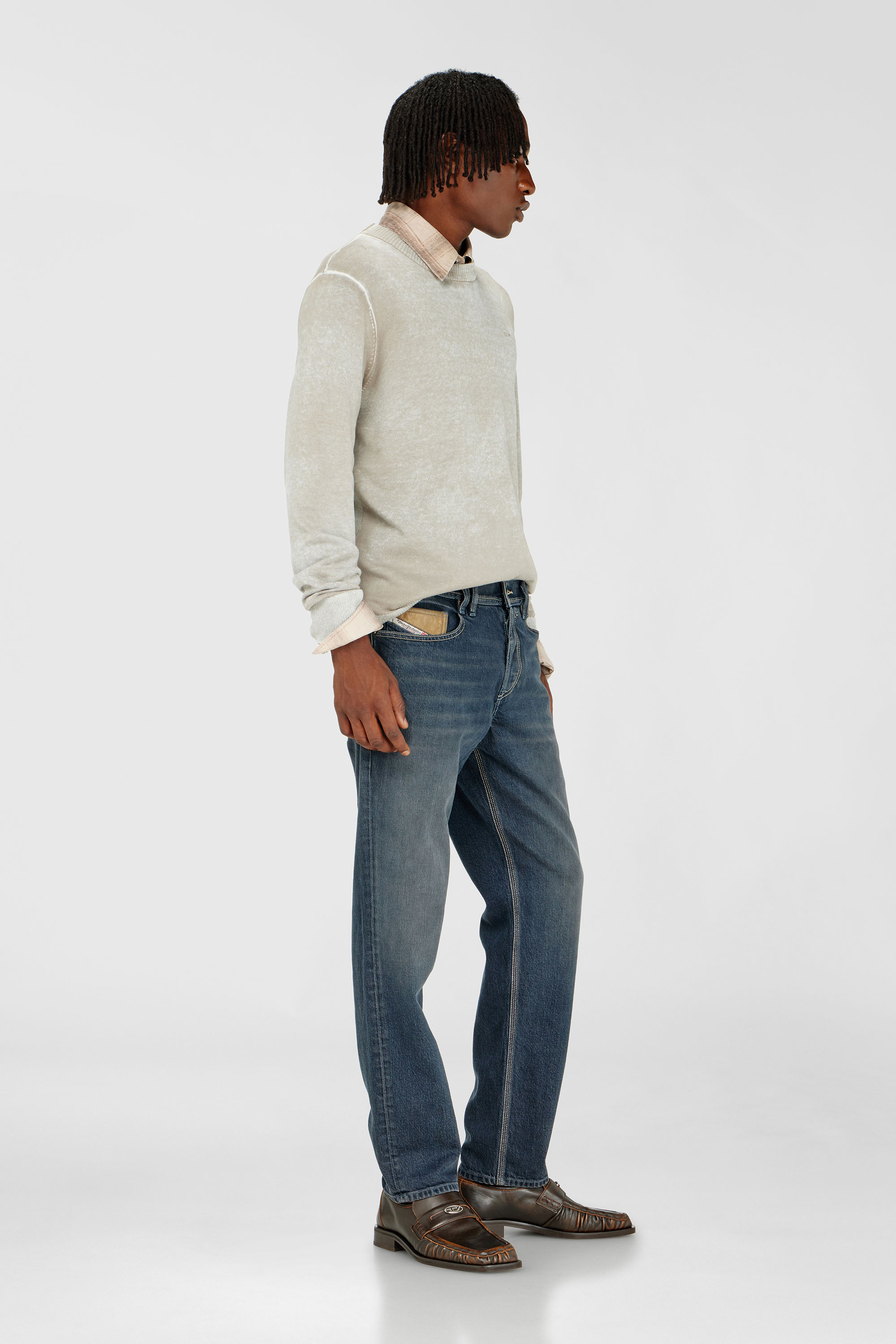Diesel - Man's Regular Jeans 2023 D-Finitive 007GQ, Medium blue - 2
