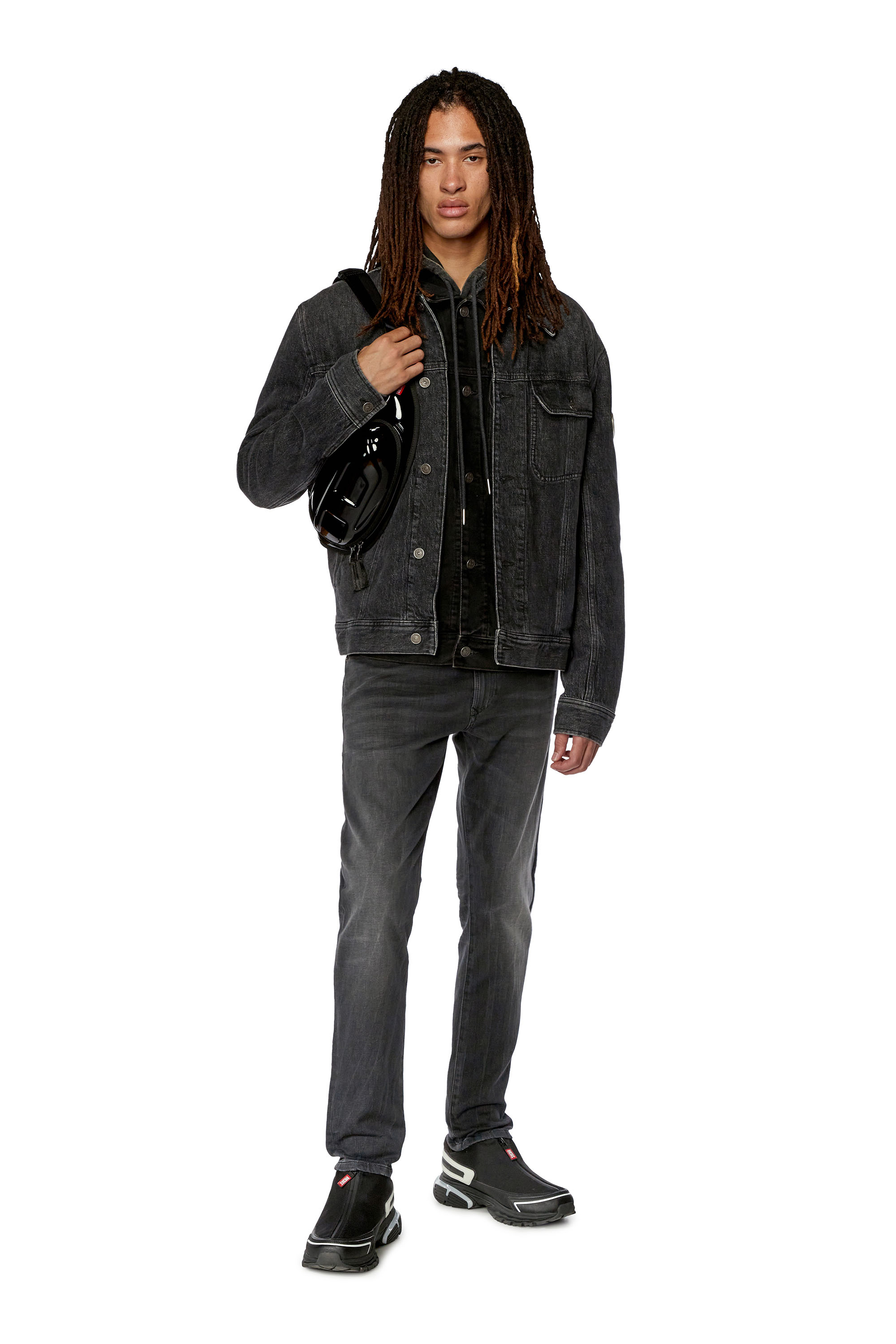 Diesel - Tapered Krooley JoggJeans® 068FS, Black/Dark grey - Image 4
