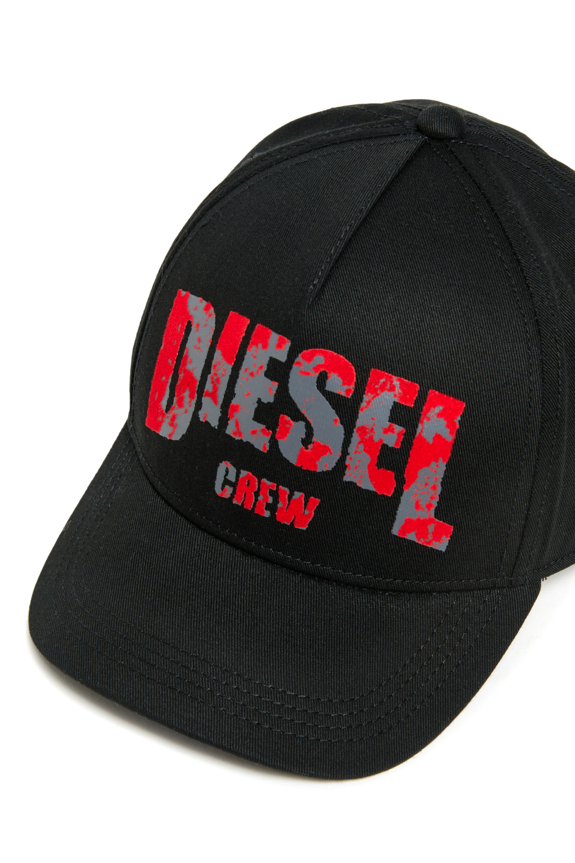 Diesel - FCHASE, Man's Baseball cap with graphic print in Black - 3