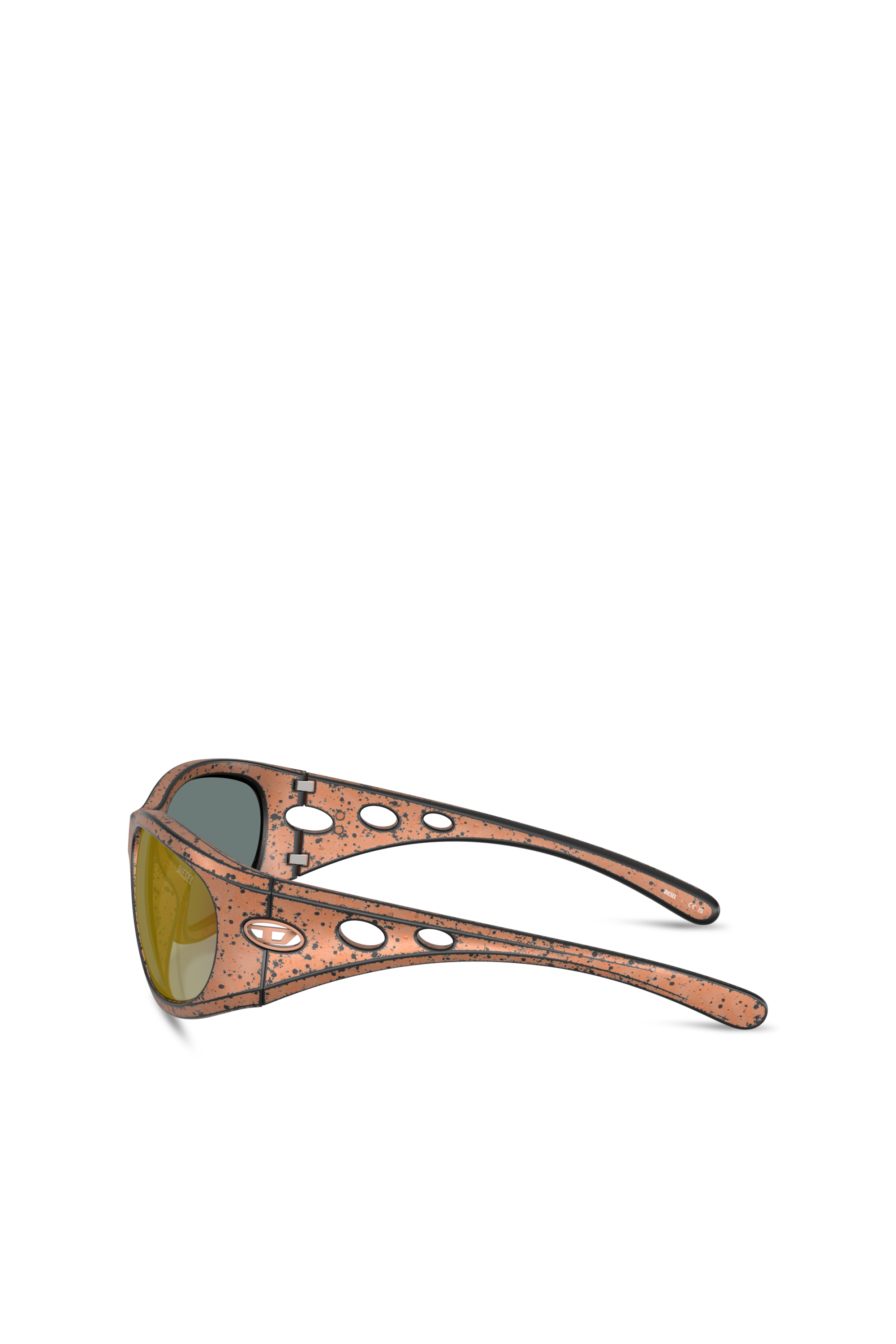 Diesel - 0DL3012U, Unisex's Rectangle sunglasses in Brown - 2