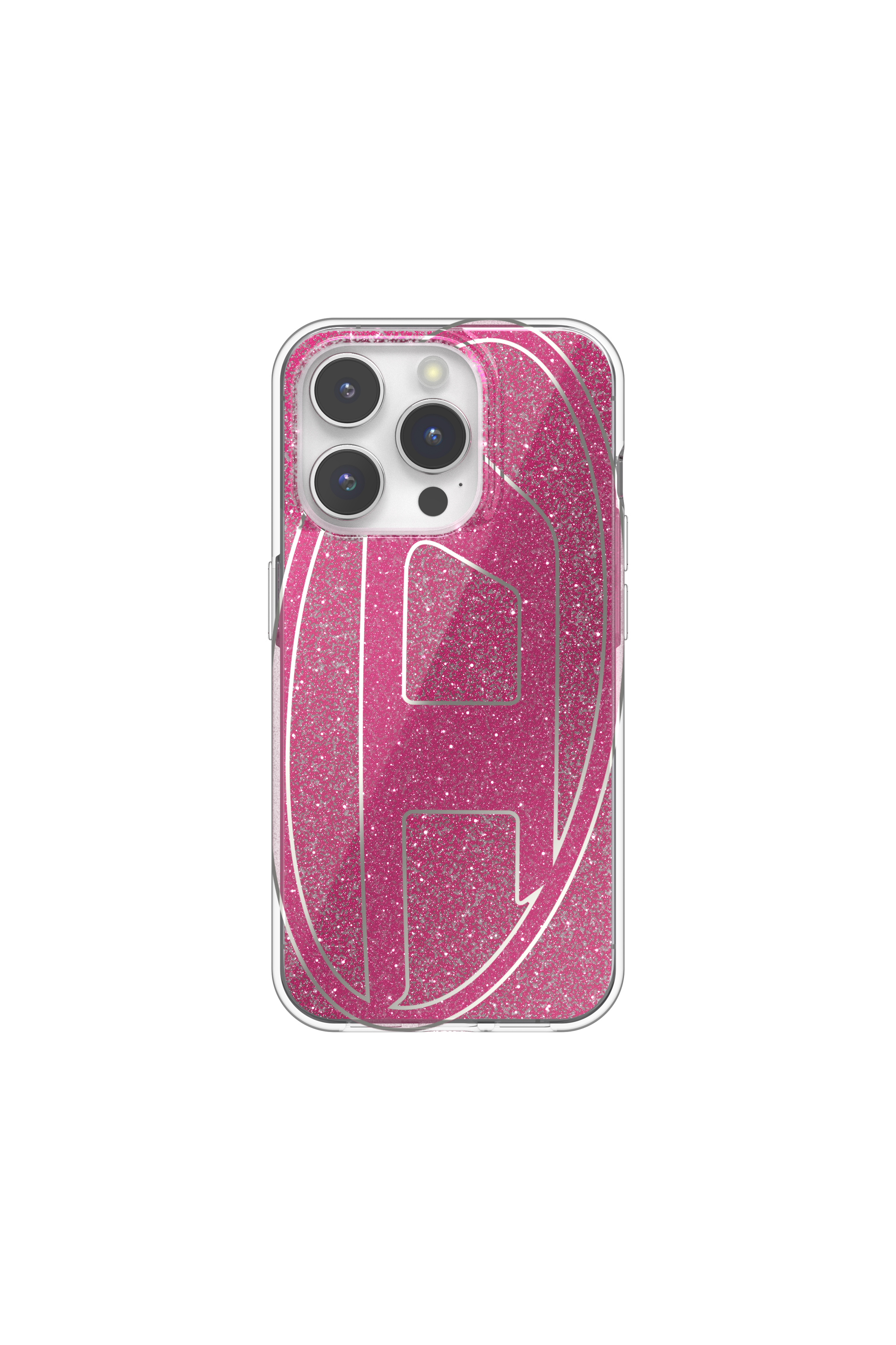Diesel - 60036 AOP CASE, Unisex's Glitter Case for iP 15 Pro in Pink - 2