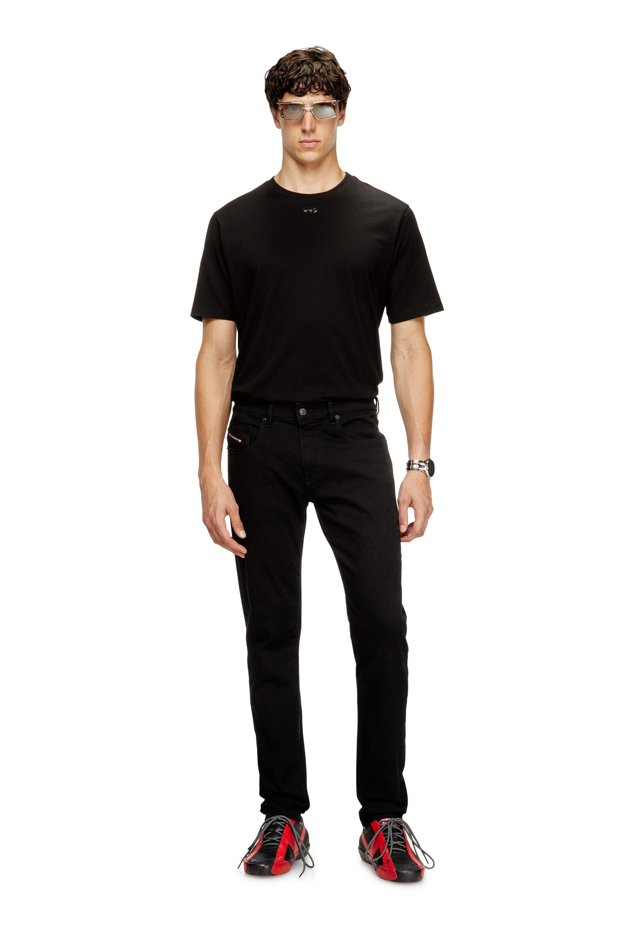 Diesel - Man's Slim Jeans 2019 D-Strukt 069YP, Black/Dark grey - 1