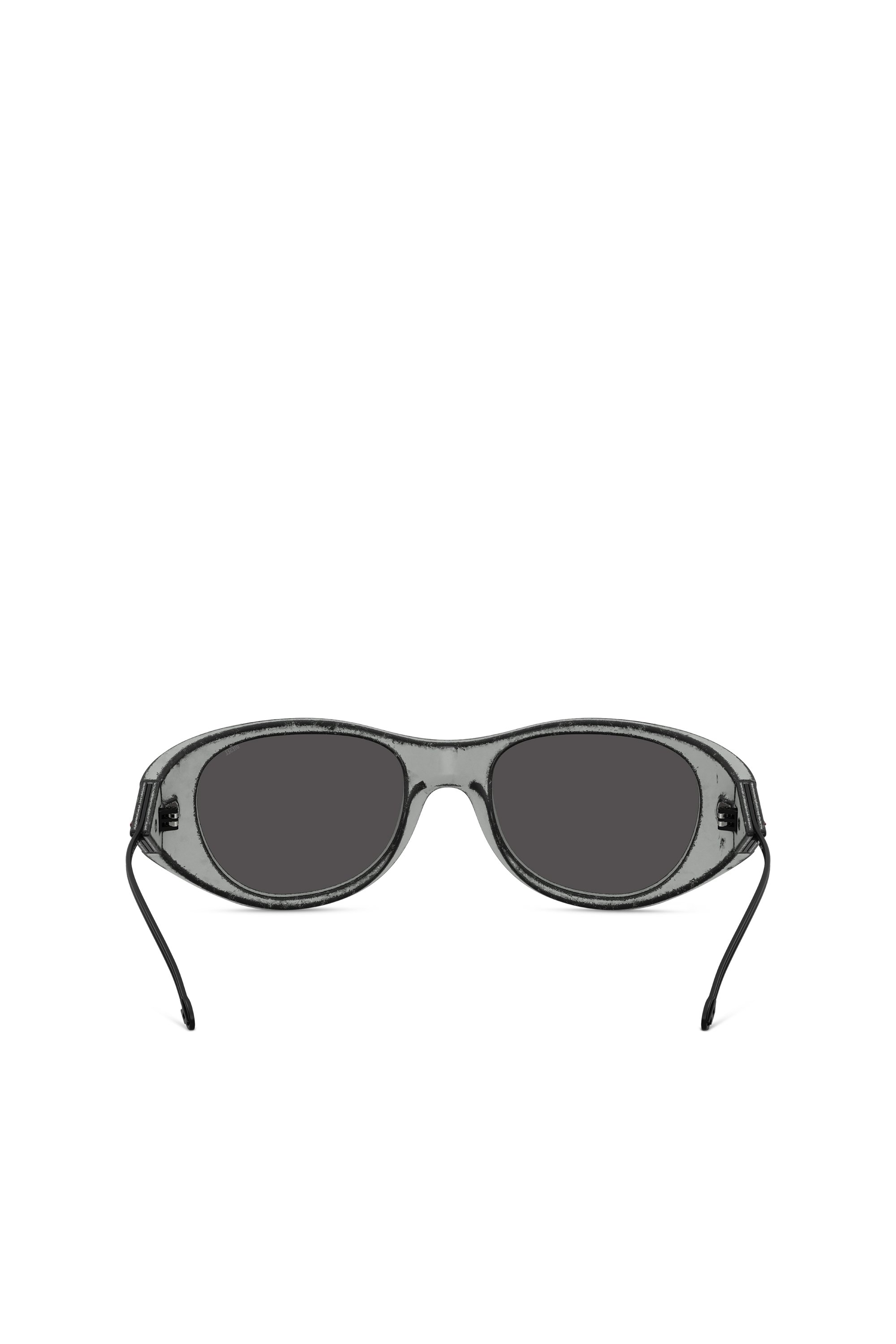 Diesel - 0DL3003, Unisex's Iconic oval sunglasses in Black/Grey - 3