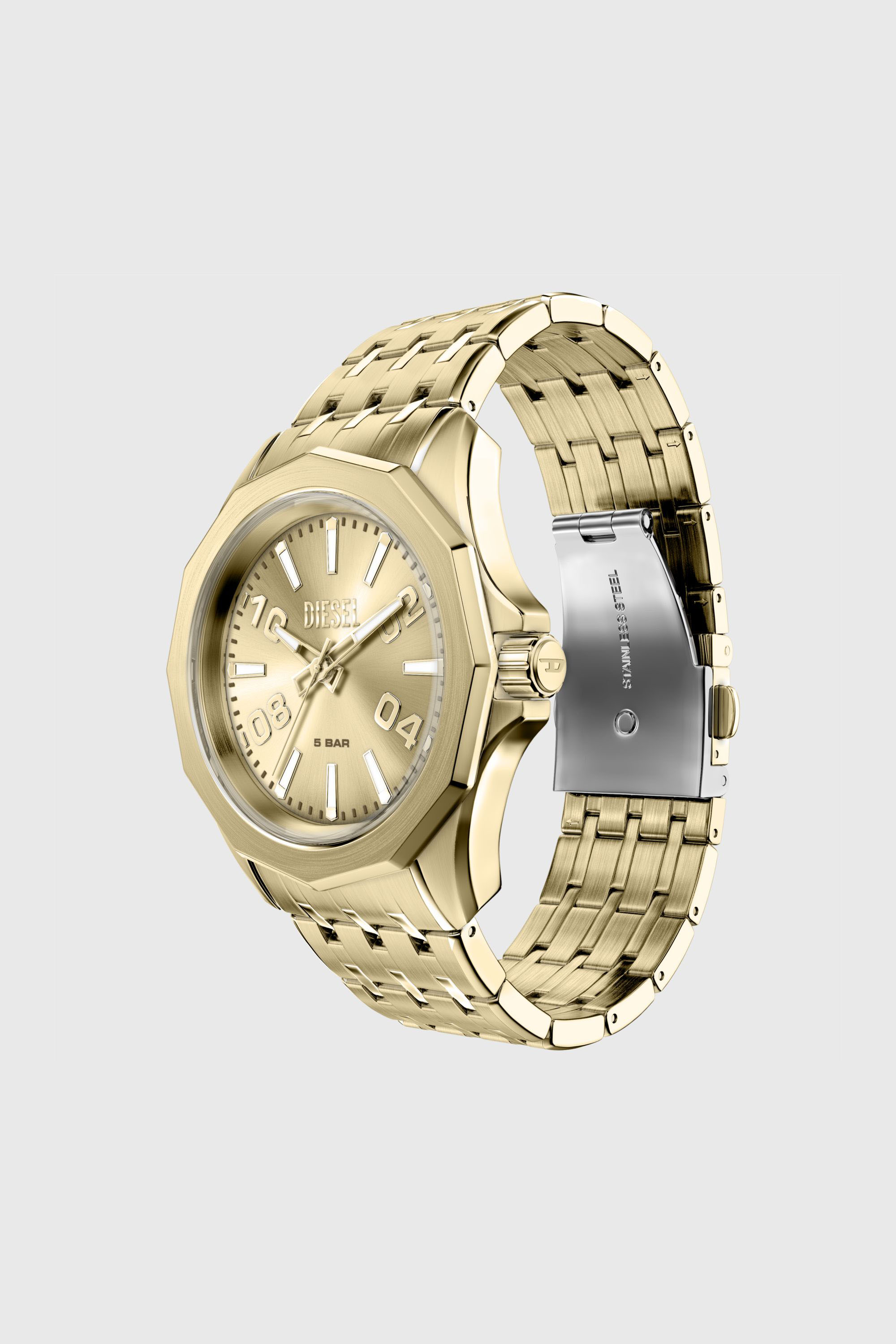 Diesel - DZ2239 WATCH, Man's Stinger gold-tone stainless steel watch in Gold - 7
