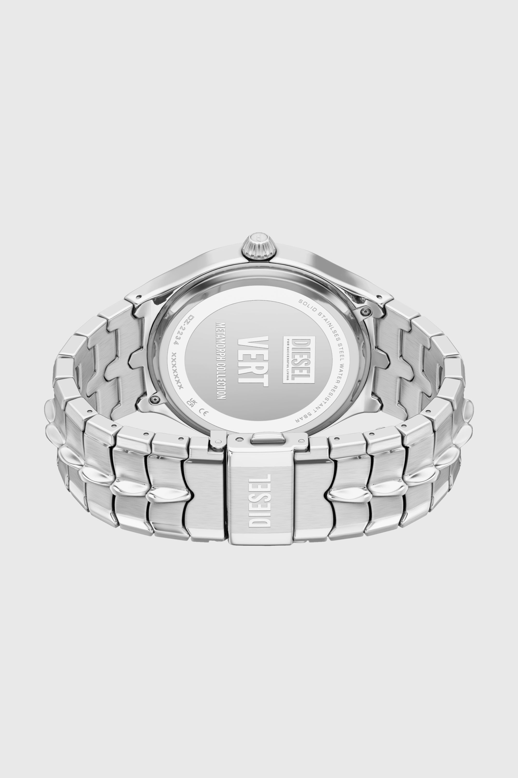 Diesel - DZ2234 WATCH, Man's Vert Stainless Steel Watch in Silver - 6
