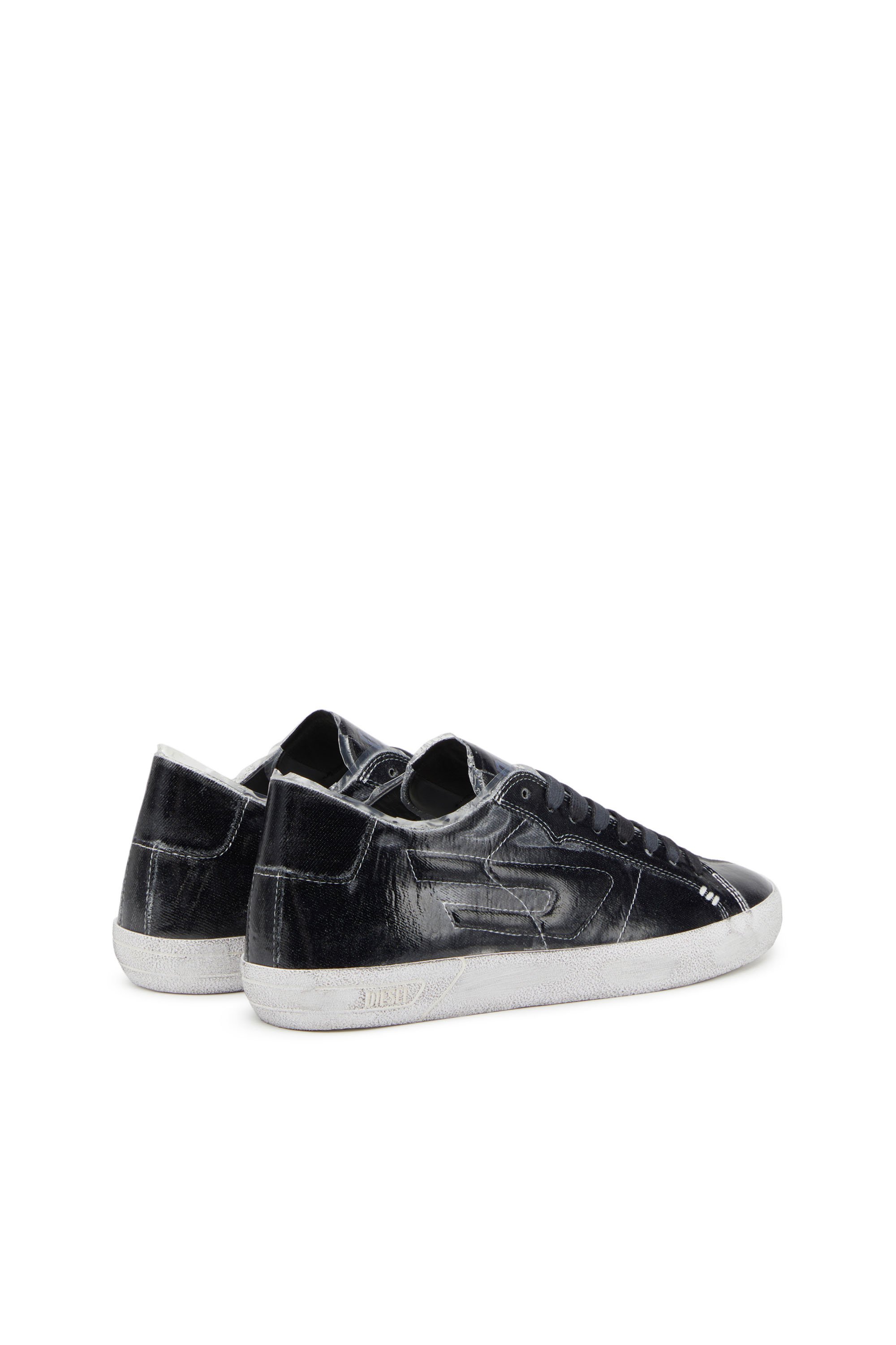 Diesel - S-LEROJI LOW, Man's S-Leroji Low - Canvas sneakers with TPU overlay in Black - 3