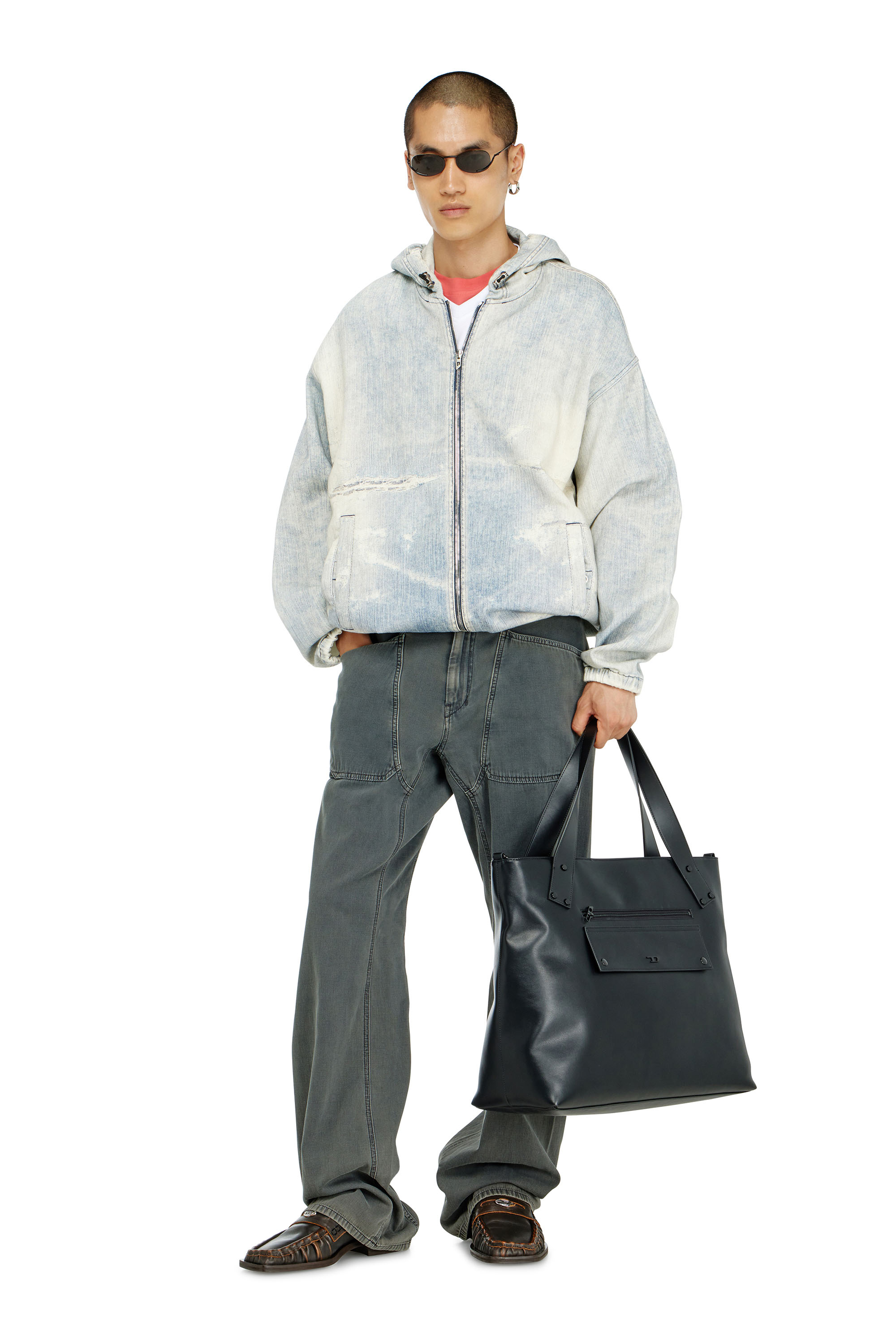 Diesel - Man's Relaxed Jeans D-Zeta 068WR, Grey - 3