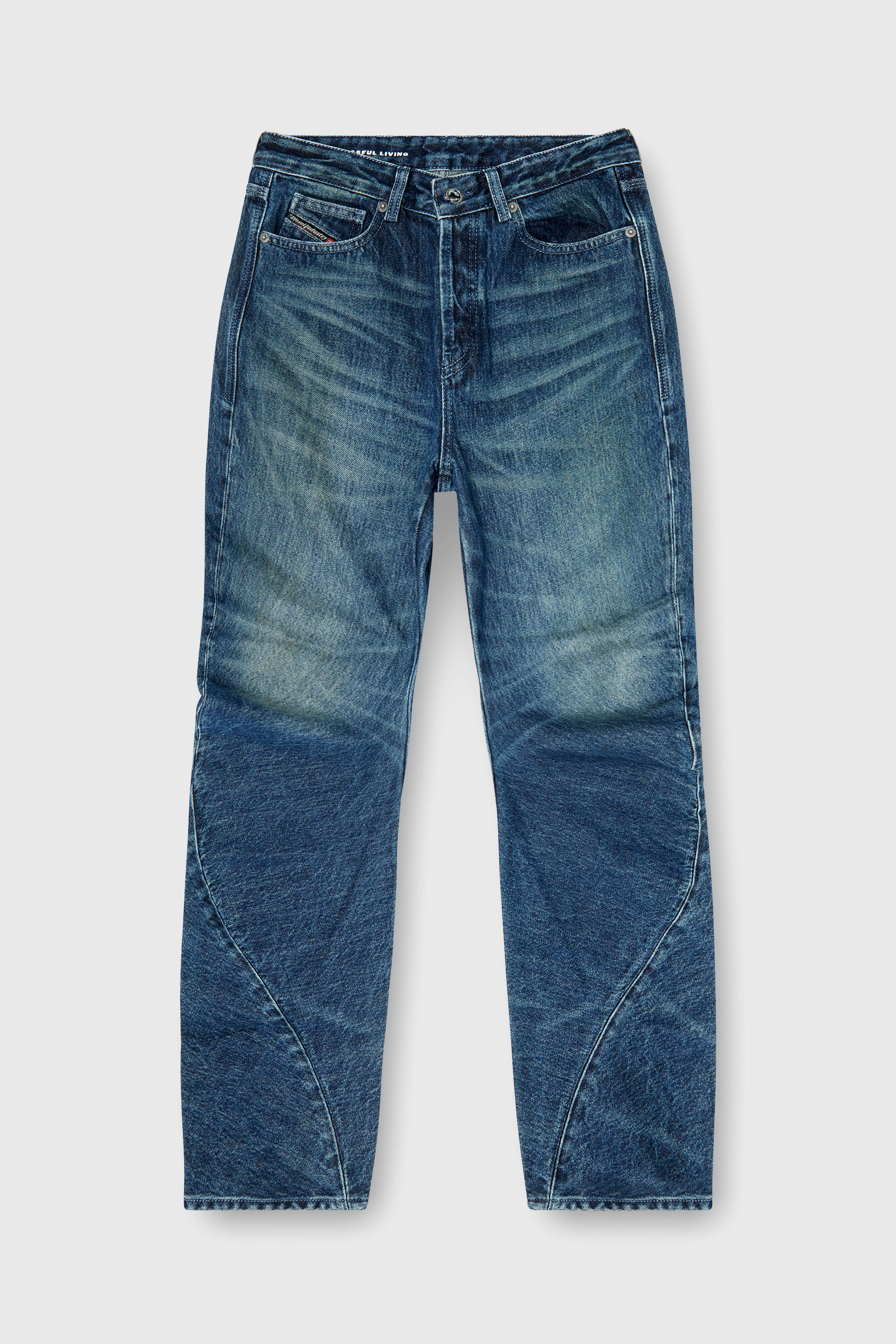 Diesel - Woman's Regular Jeans D-Twisty 007FZ, Dark Blue - 2