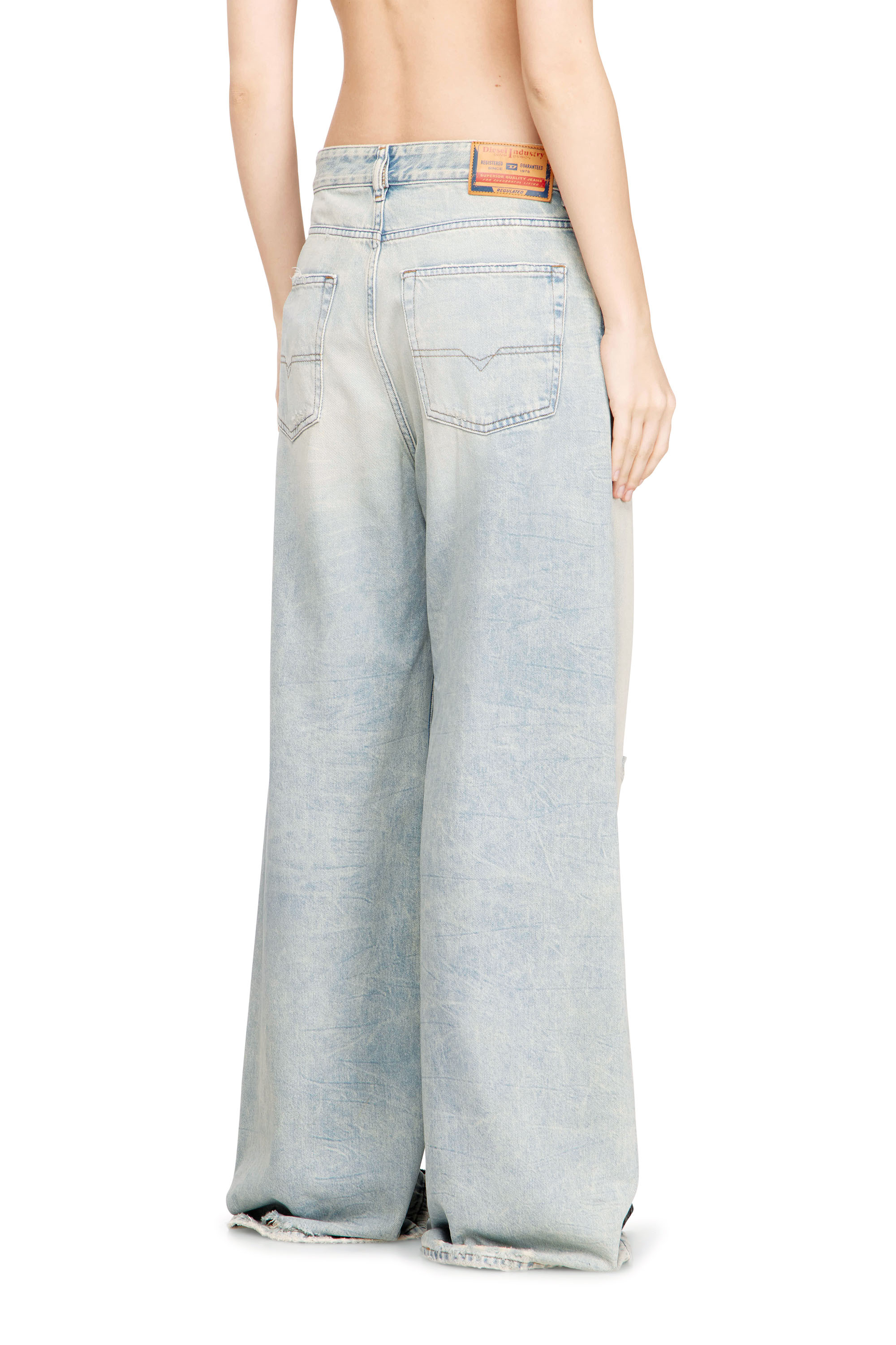 Diesel - Woman's Relaxed Jeans 1996 D-Sire 09N22, Light Blue - 4