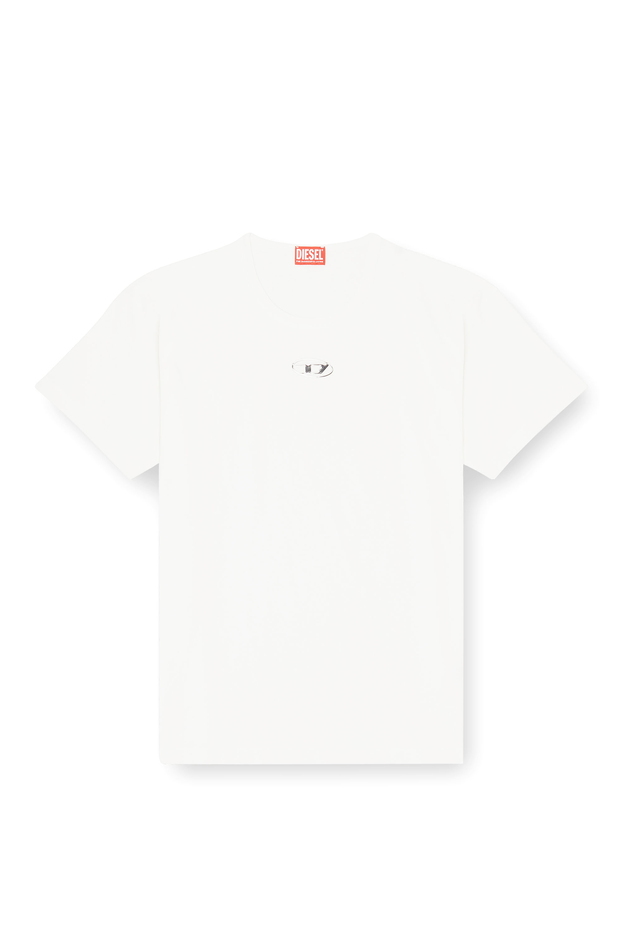 Diesel - T-NORM-IOD, Man's Light cotton T-shirt with metallic Oval D logo in null - 3