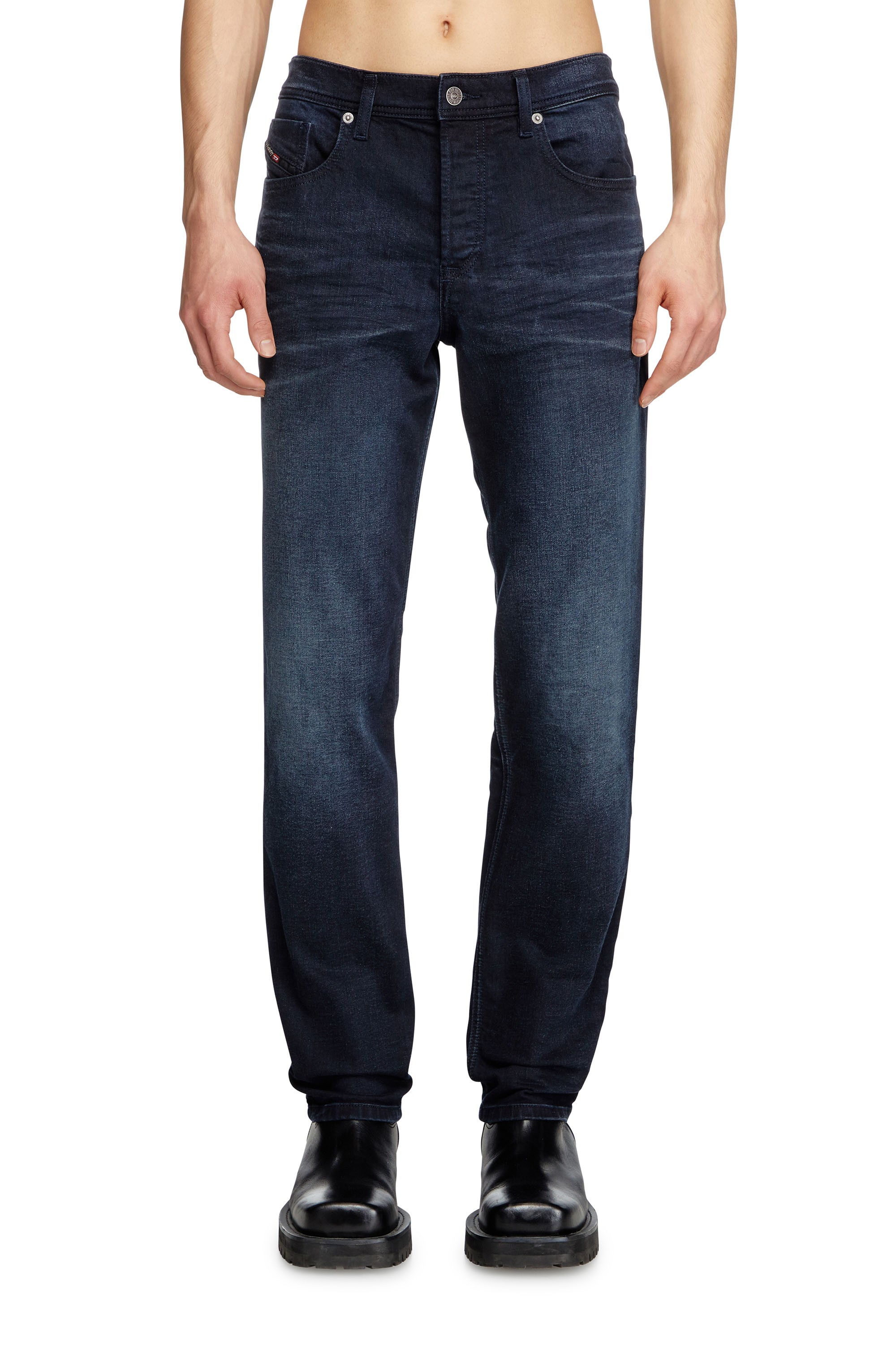 Regular Jeans 2023 D-Finitive 0BMBX, Dark Blue Diesel - Man's Regular Jeans 2023 D-Finitive 0BMBX, Dark Blue - 3
