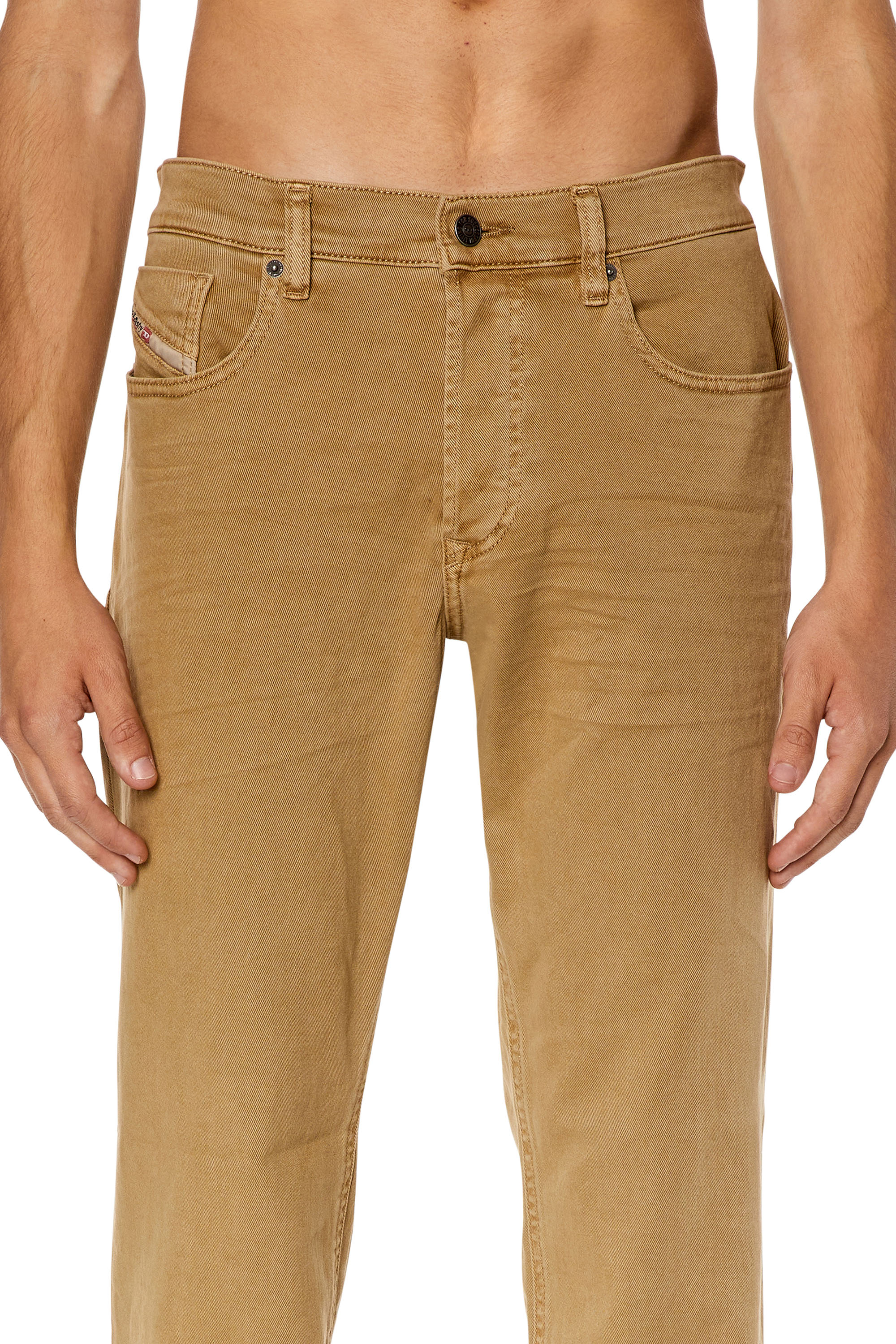 Diesel - Tapered Jeans 2023 D-Finitive 0QWTY, Light Brown - Image 3