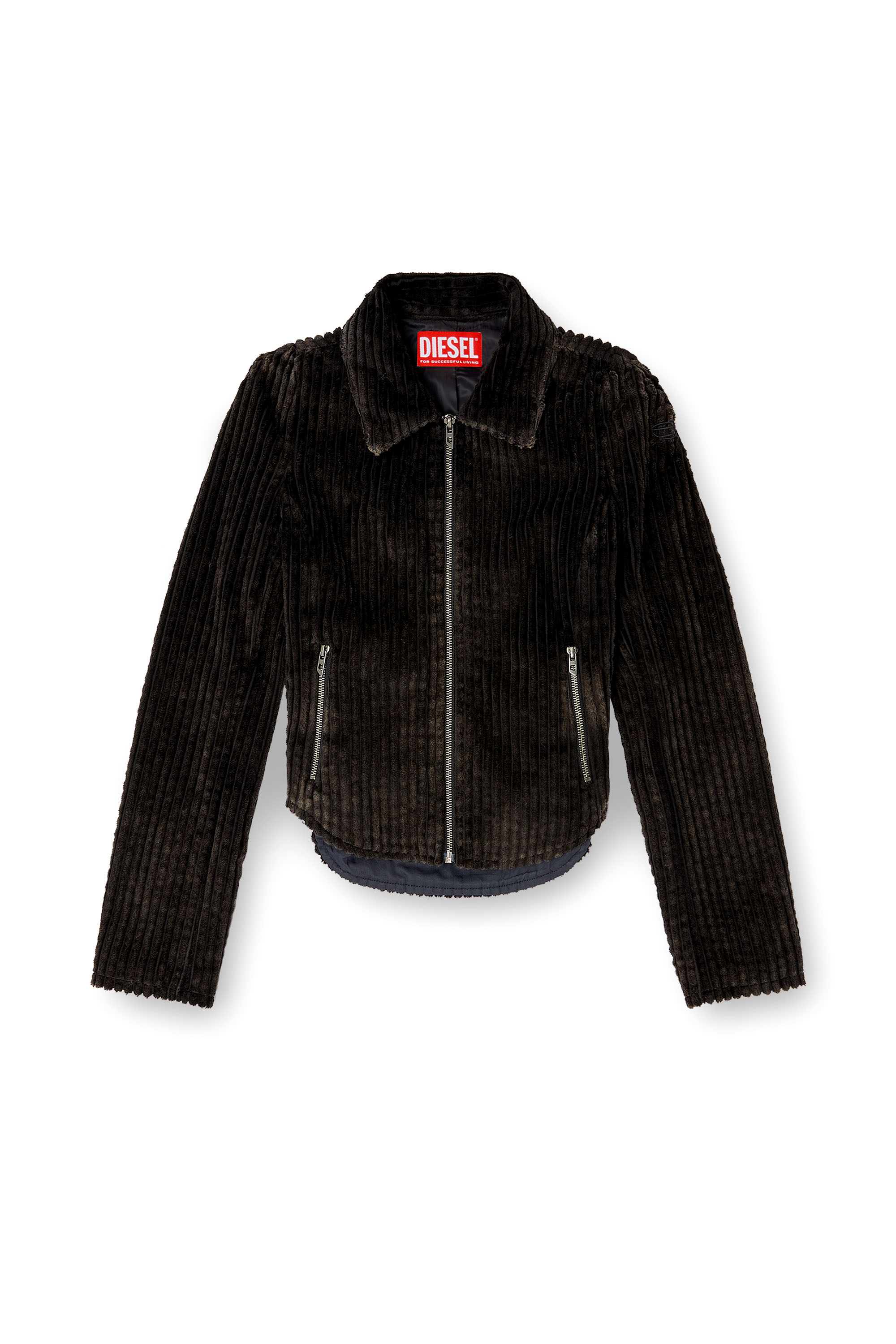 Diesel - G-ENEA, Woman's Shirt-jacket in cotton corduroy in null - 3