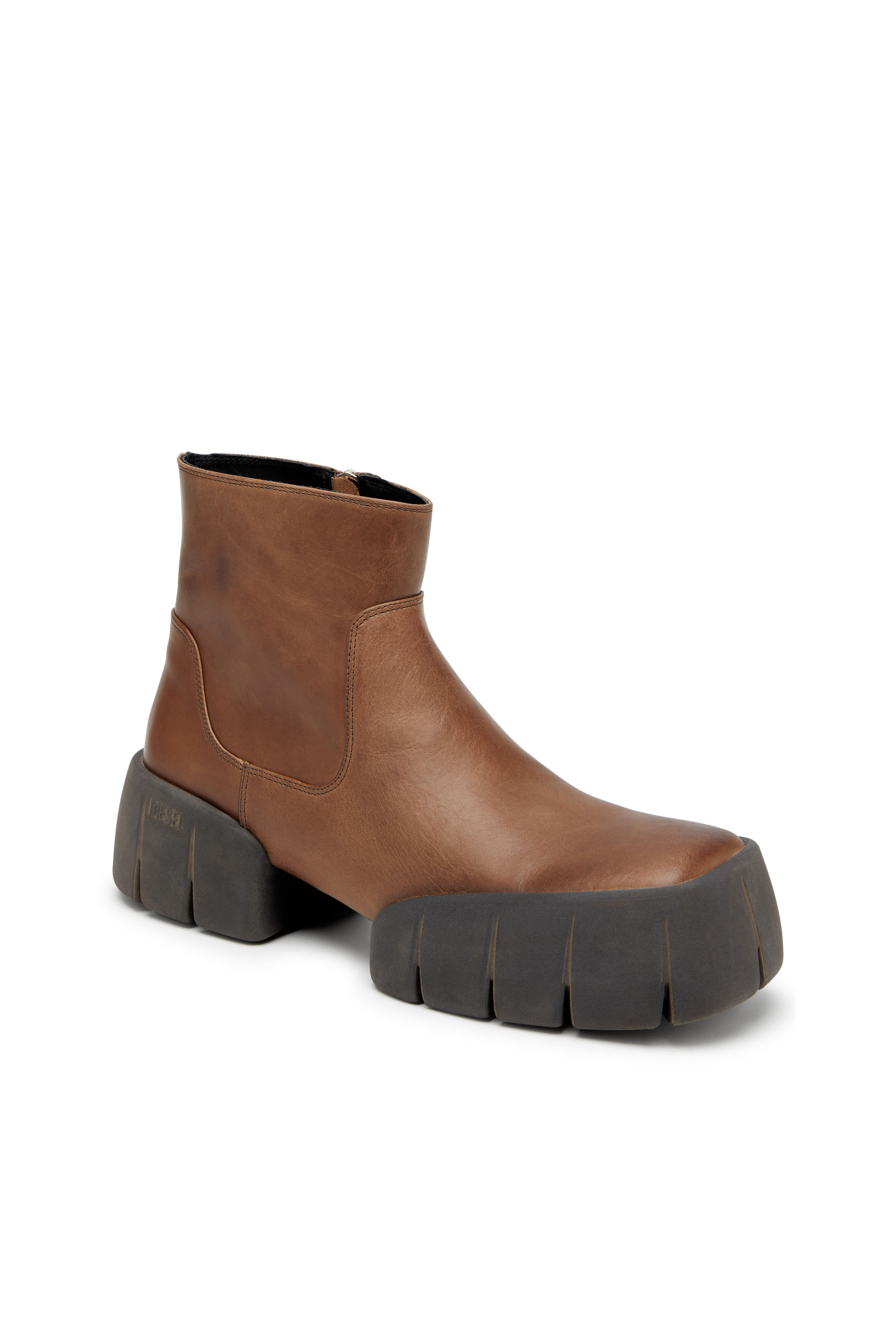 Men's D-Tex-Oiled leather ankle boots with split sole | Brown