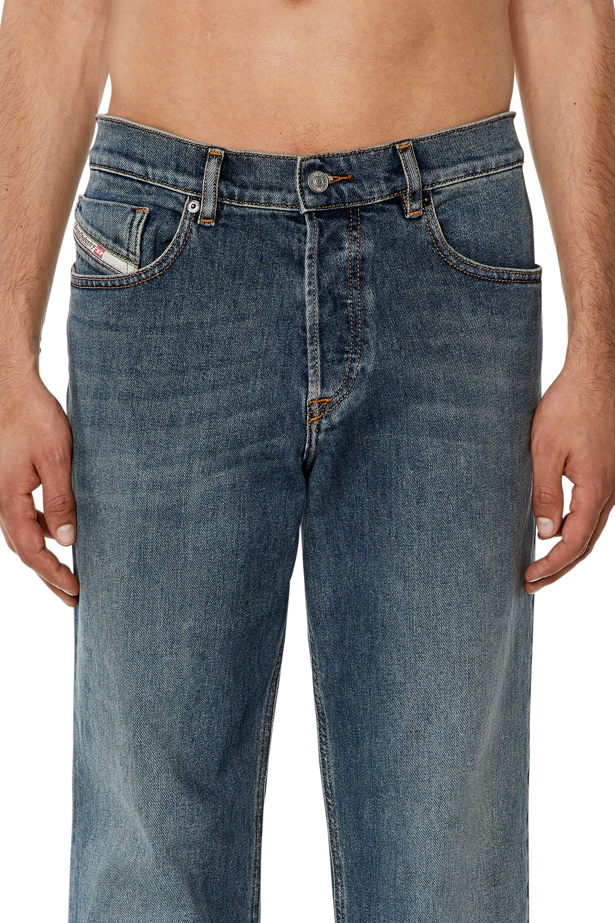 Diesel - Tapered Jeans 2023 D-Finitive 09F74, Medium blue - Image 3