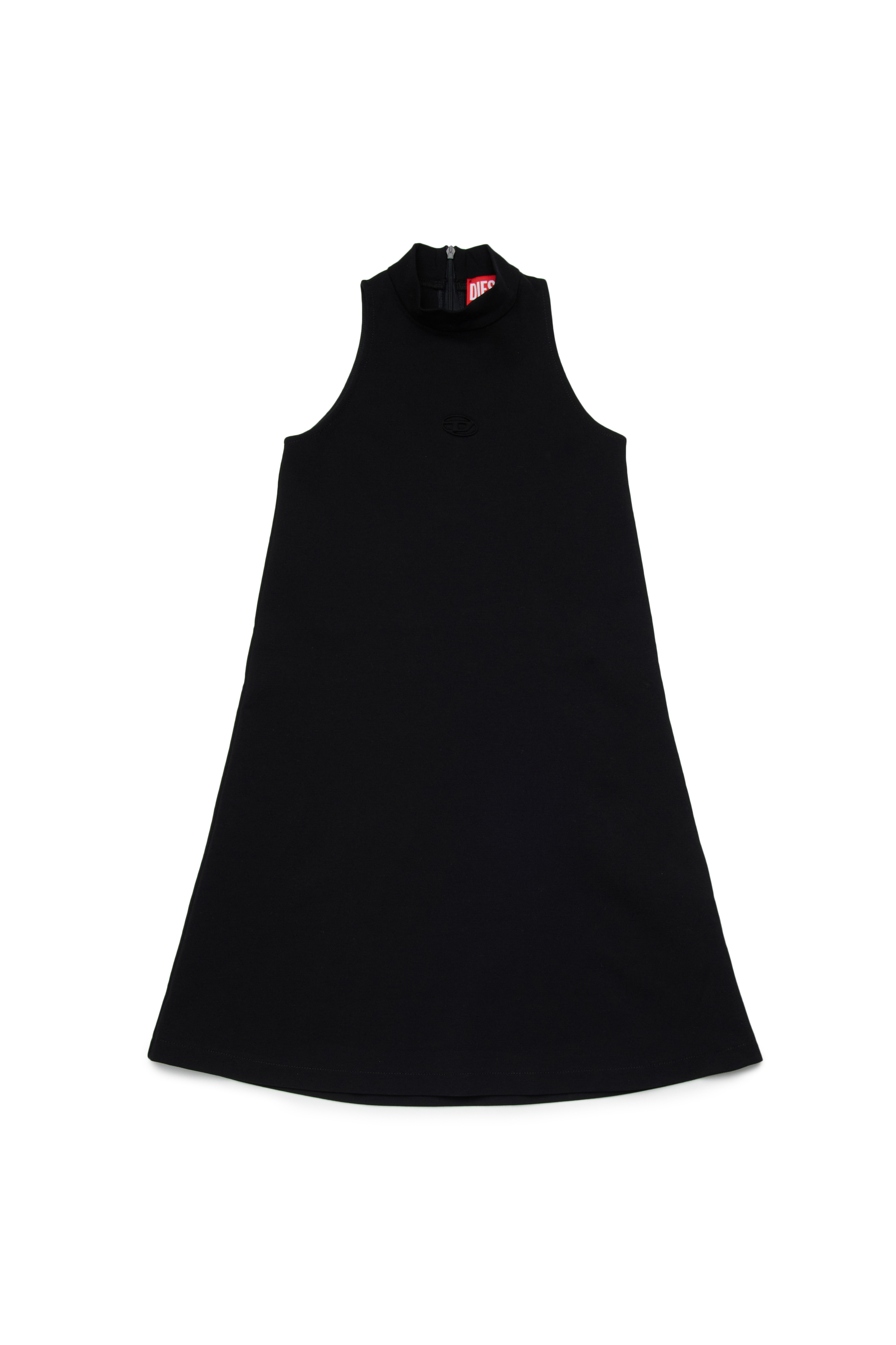 Diesel - DAMY, Woman's Fluid dress with mock neck in Black - 1