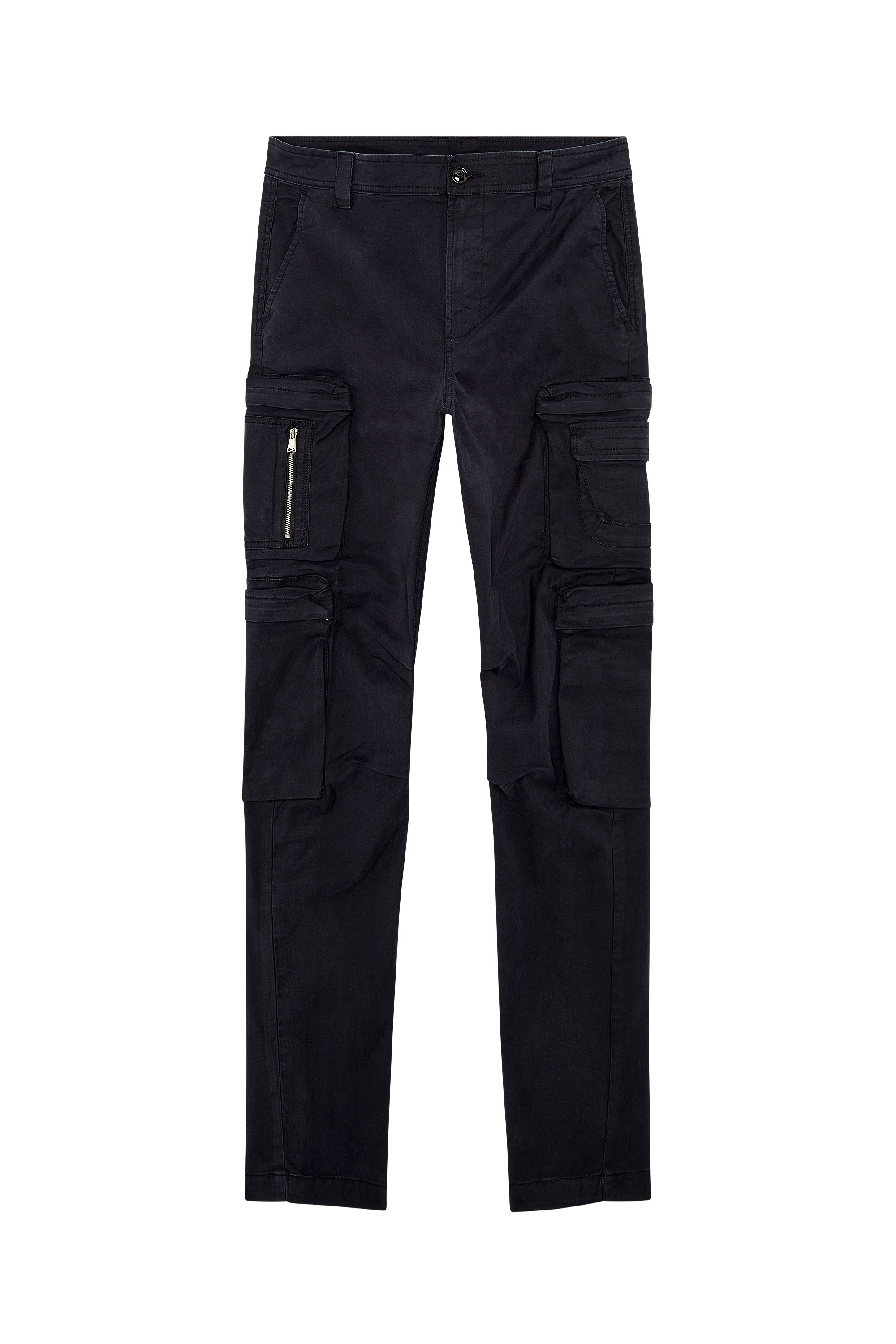 Diesel - P-ARLEM, Man Cargo pants with zip pocket in Black - Image 3