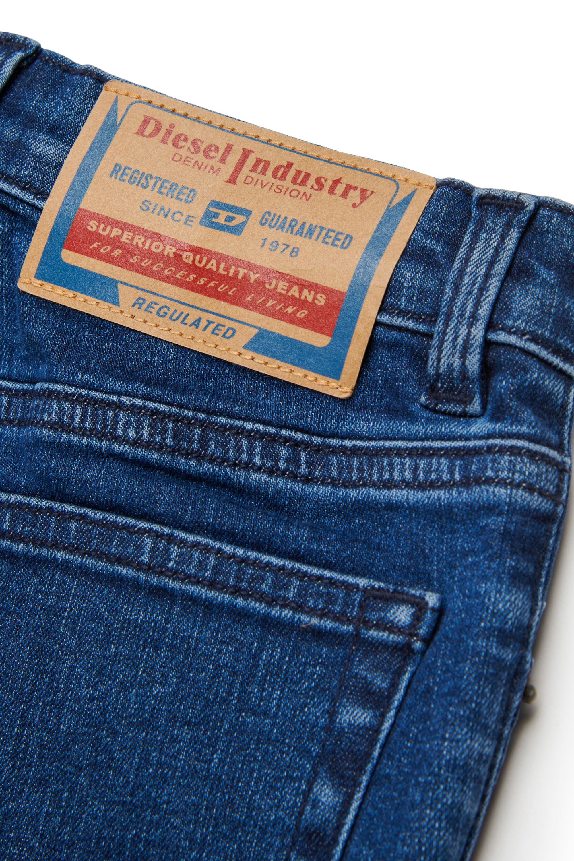 Diesel - PBOYSHORT-S, Woman's Shorts in stretch denim in Dark Blue - 4