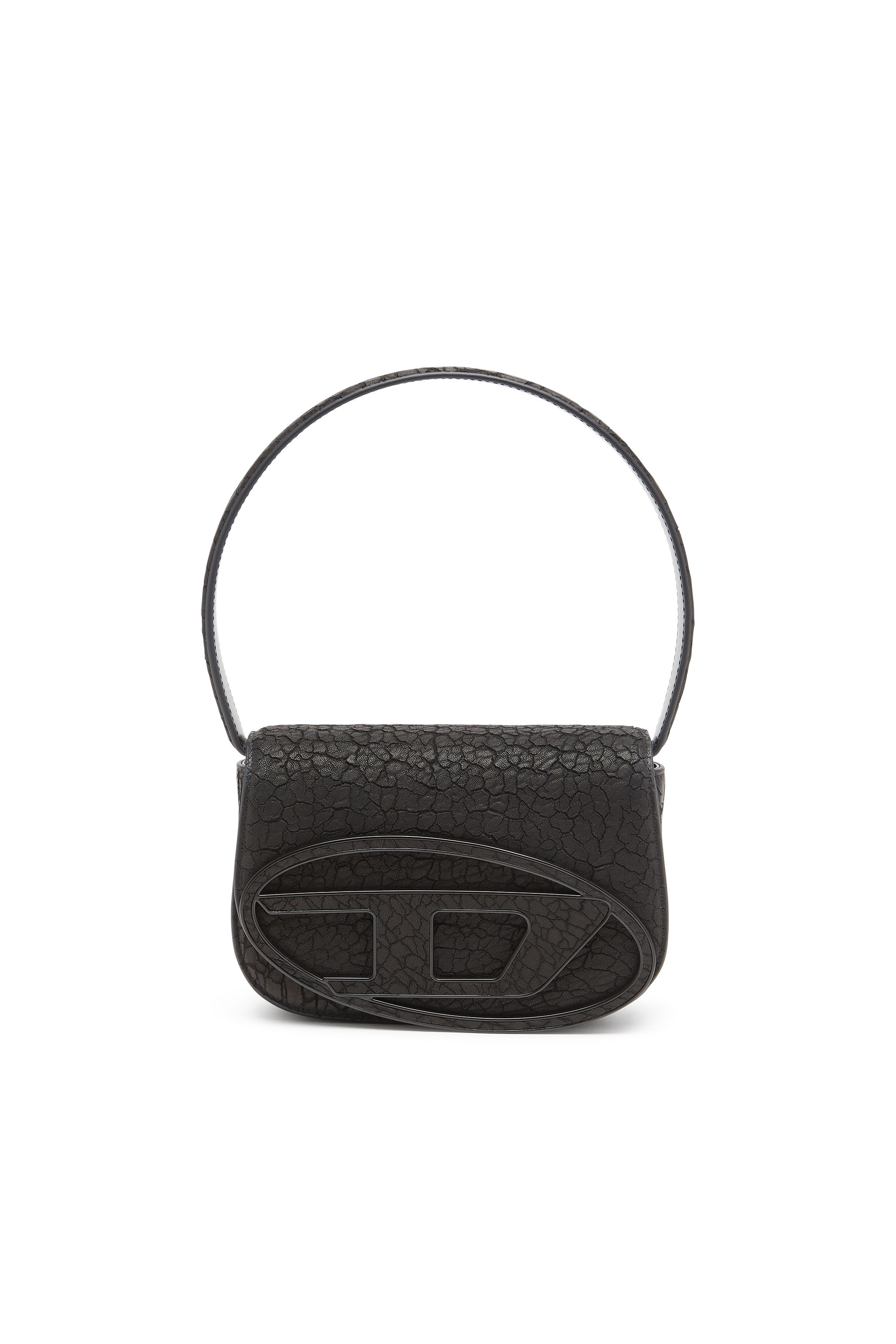 Diesel - 1DR, Woman's 1DR-Iconic shoulder bag in arid leather in Black - 7