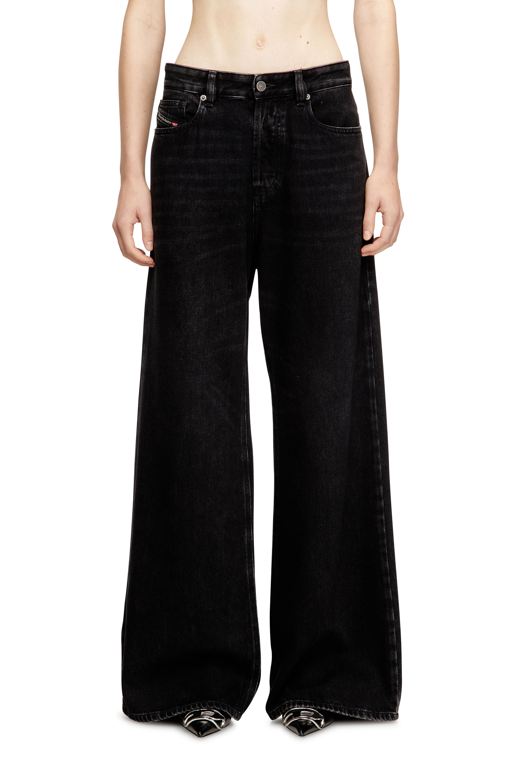 Relaxed Jeans 1996 D-Sire 09P09, Black/Dark grey Diesel - Woman's Relaxed Jeans 1996 D-Sire 09P09, Black/Dark grey - 3