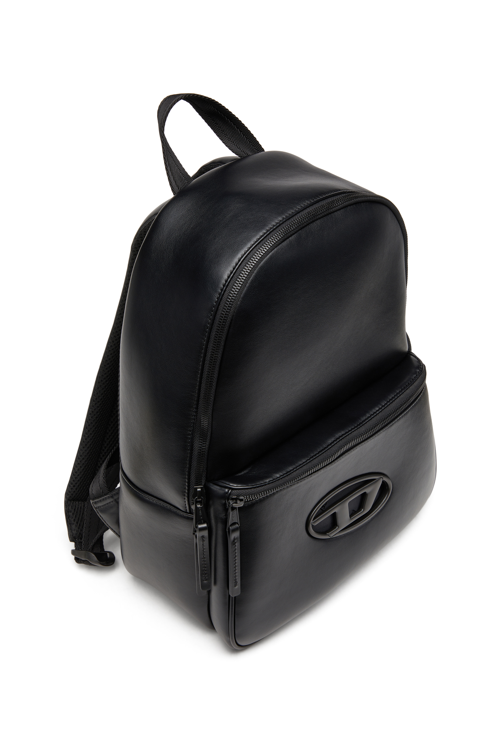 Diesel - HOLI-D BACKPACK M, Man's Backpack in neoprene and PU in Black - 5