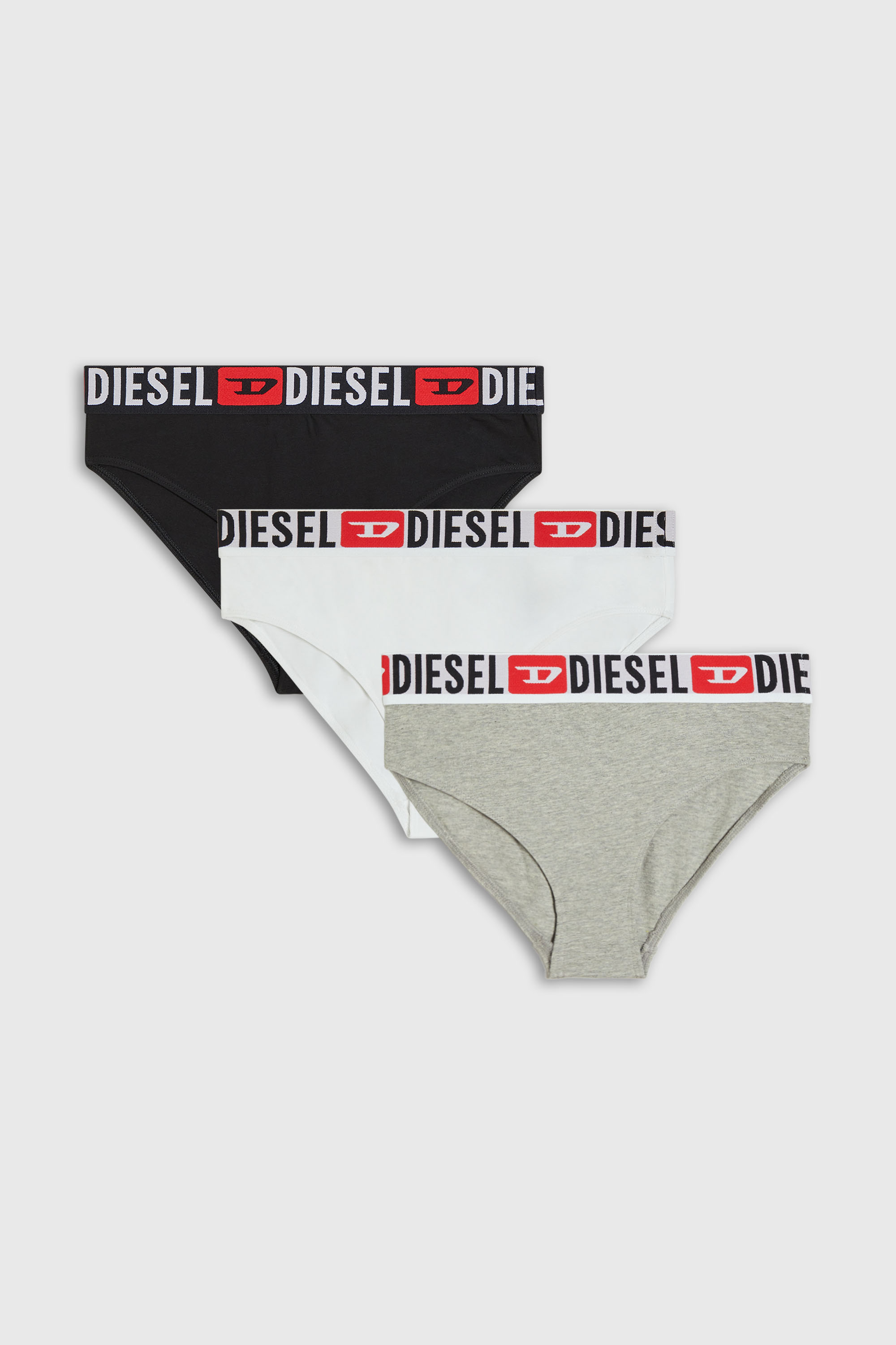 Diesel - SAM-D-CORE-3PACK, Woman's Three-pack briefs with maxi-logo waist in null - 4