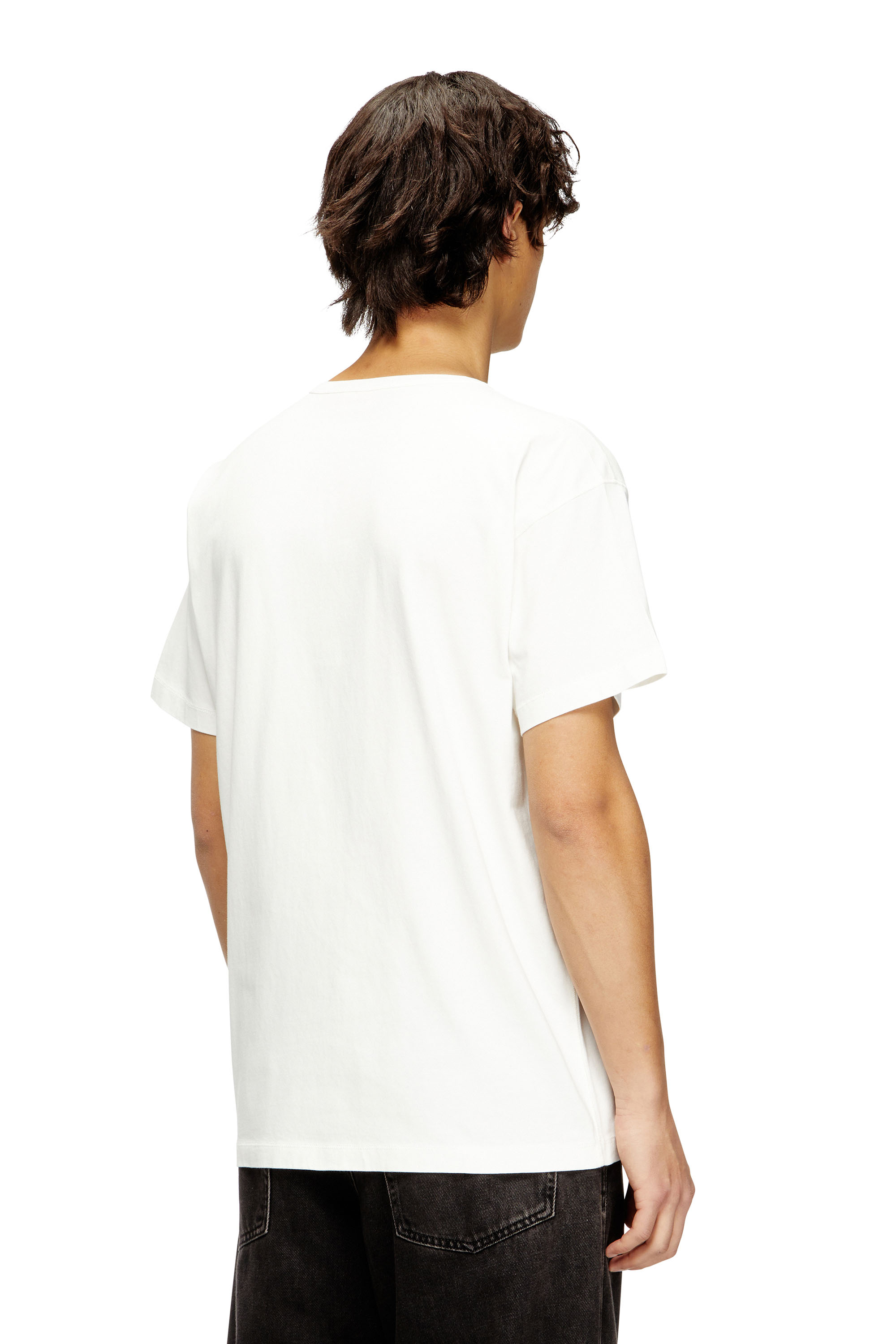 Diesel - T-NORM-IOD, Man's Light cotton T-shirt with metallic Oval D logo in null - 4