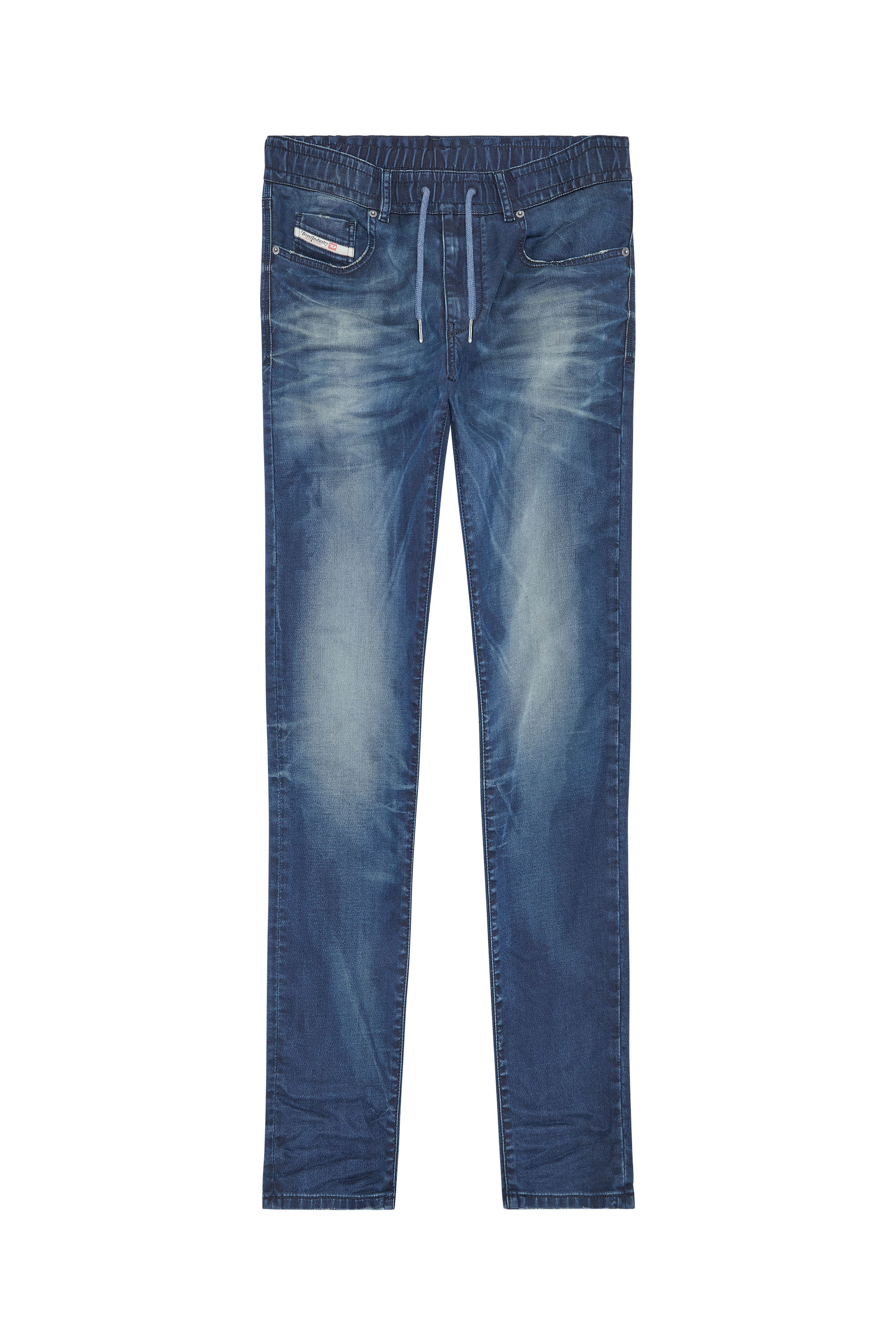Diesel - Slim D-Strukt JoggJeans® 068FT, Dark Blue - Image 5