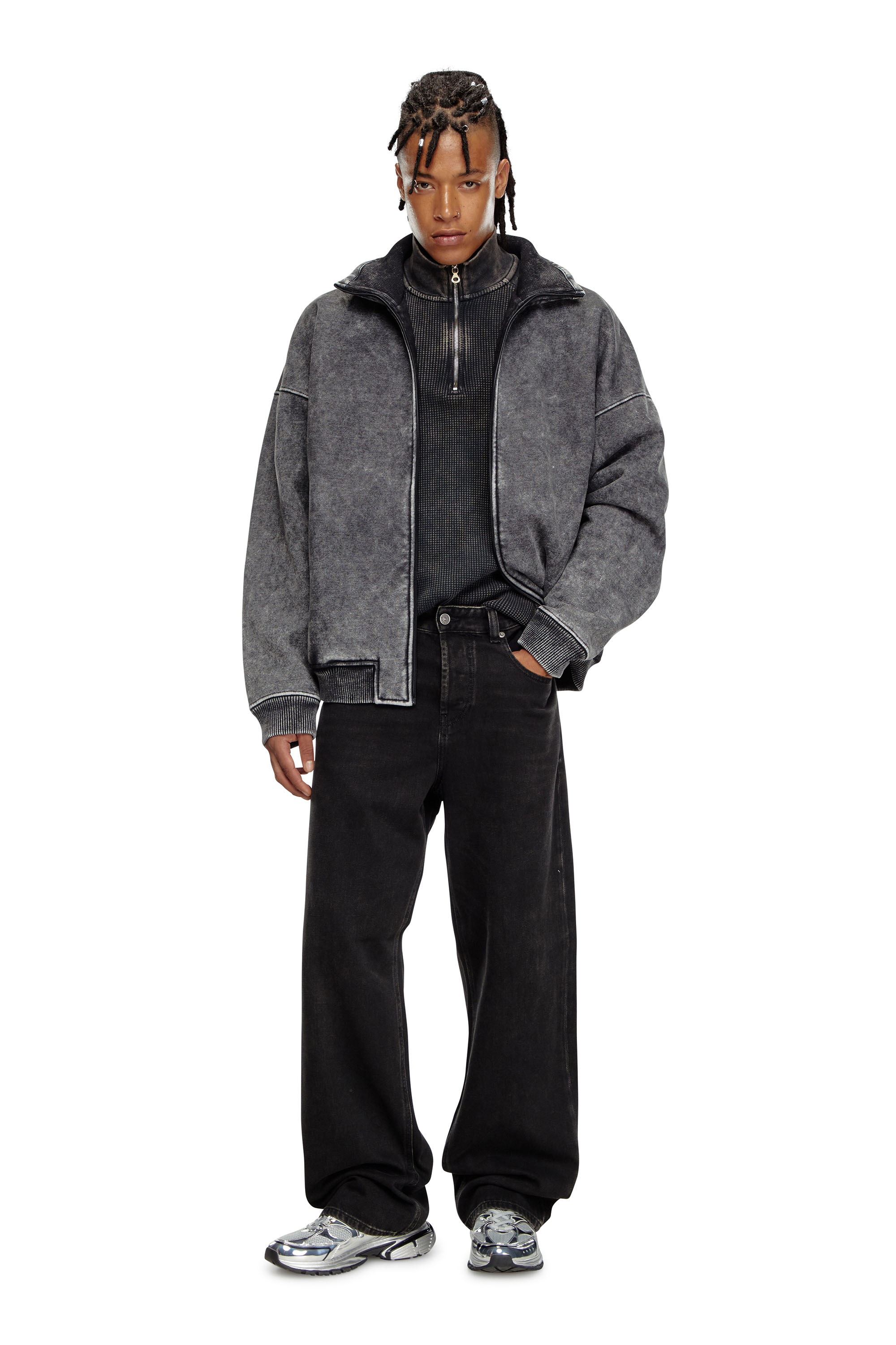 Relaxed Jeans 2001 D-Macro 09I35, Black/Dark grey Diesel - Man's Relaxed Jeans 2001 D-Macro 09I35, Black/Dark grey - 1