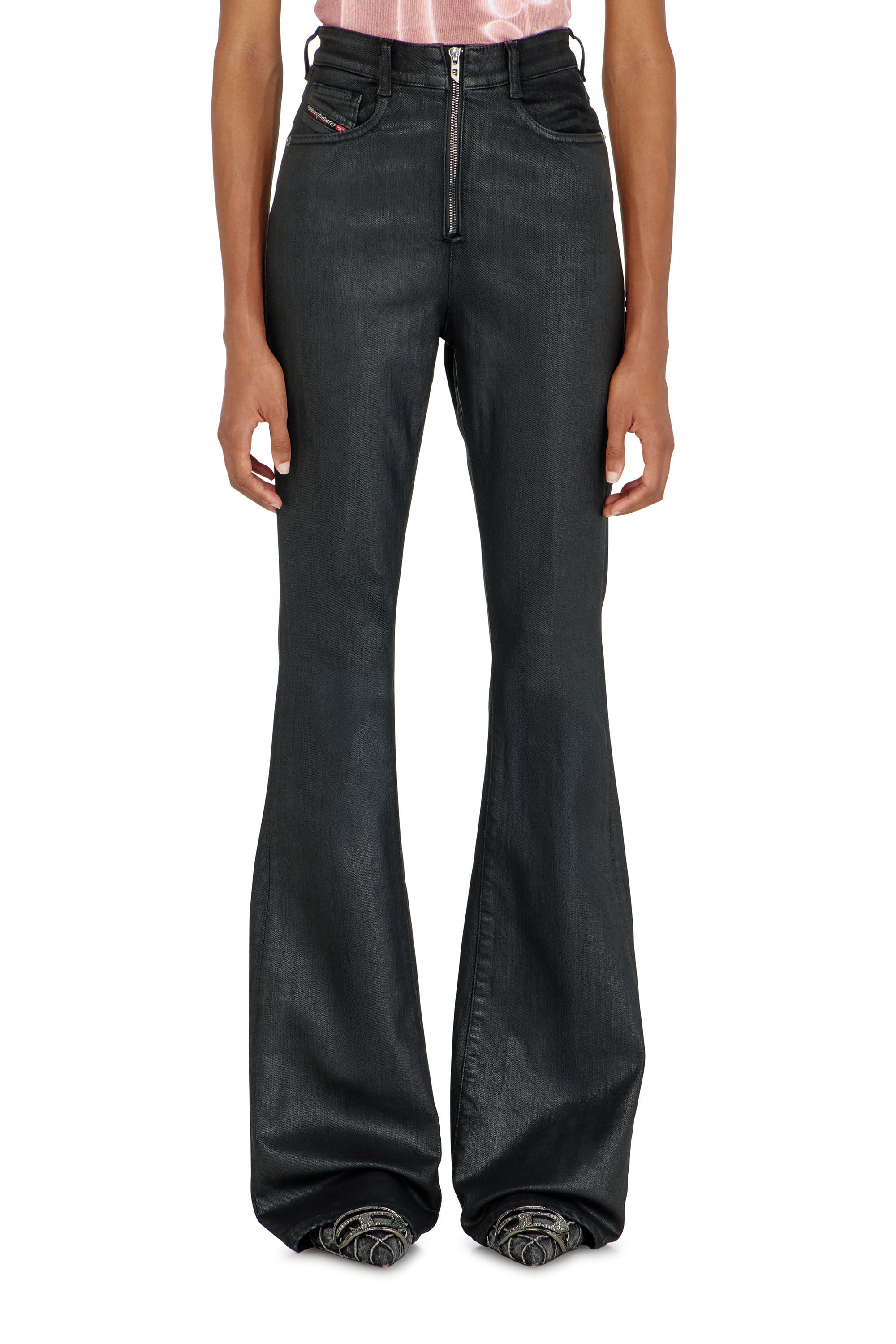 Diesel - Woman's Bootcut Jeans 1973 D-Partt 09P78, Black/Dark grey - 2