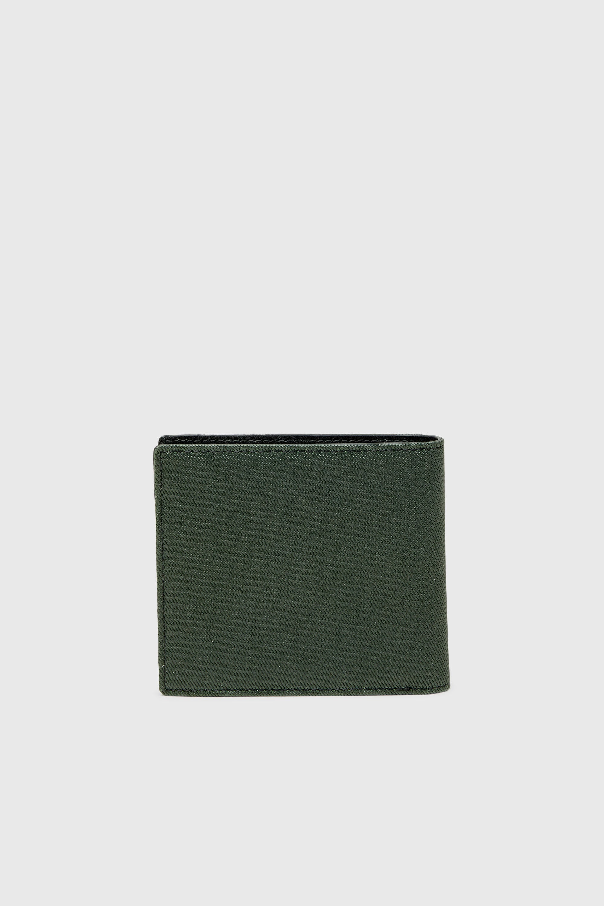 Diesel - D-PACK BI FOLD COIN 3D, Man's Small bi-fold with Diesel patch in Green - 2
