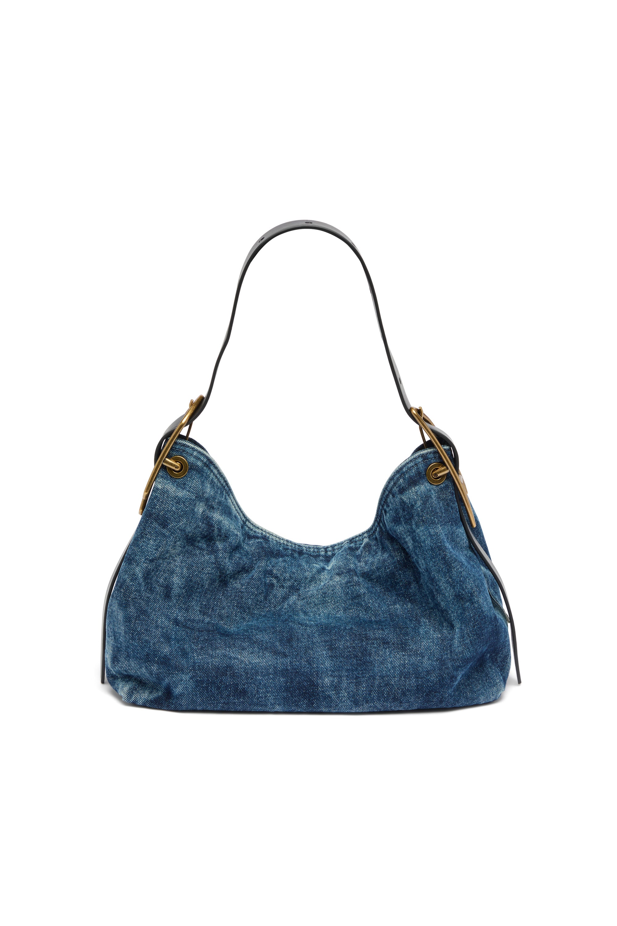 Diesel - D-LINE HOBO S, Woman's D-Line-Denim shoulder bag in Medium blue - 3