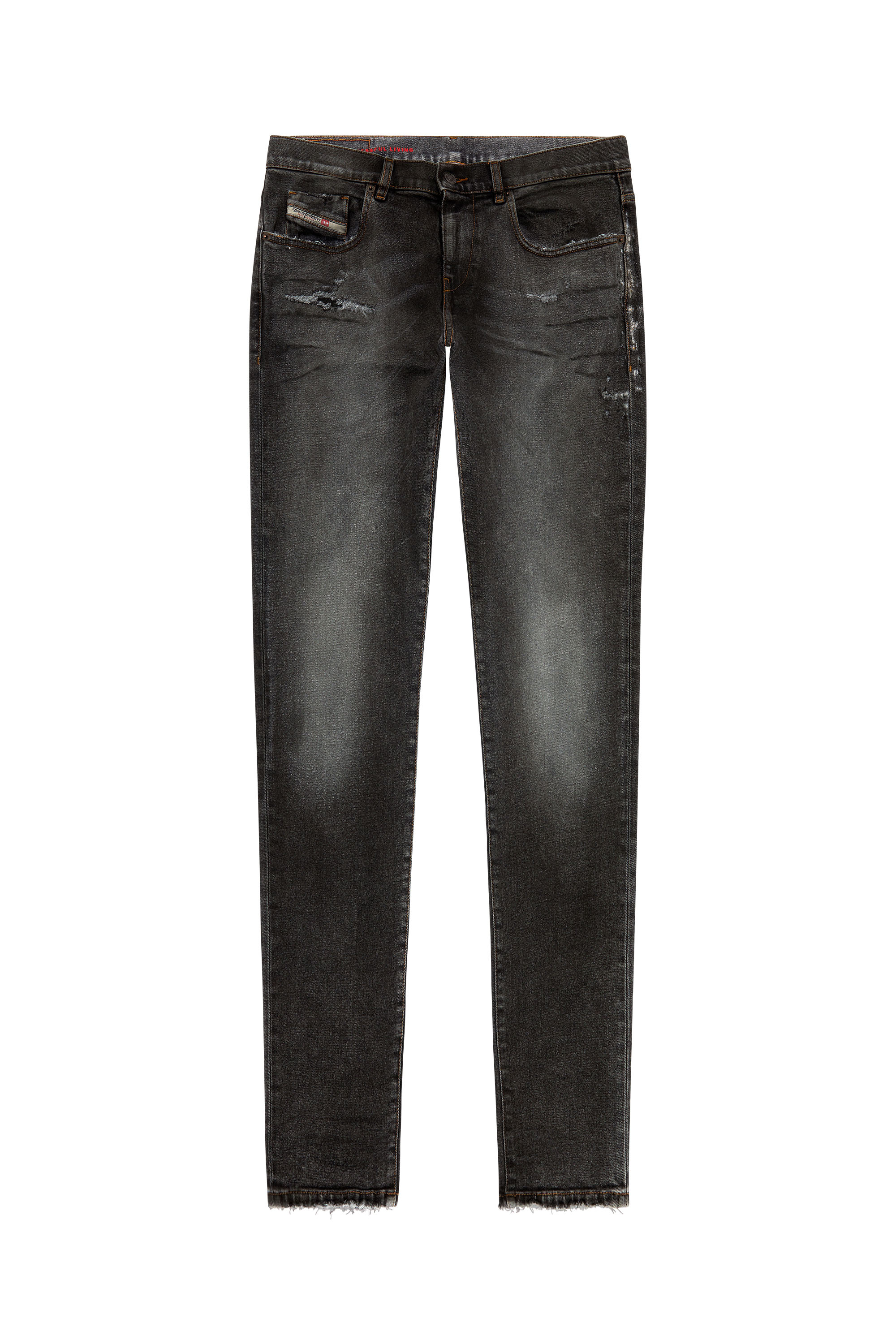 Diesel - Man Slim Jeans 2019 D-Strukt E9D78, Black/Dark grey - Image 5
