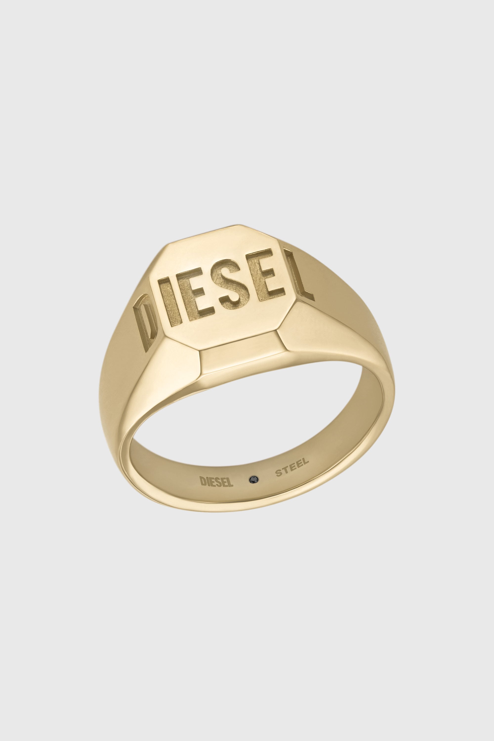 Diesel - DX1742710, Unisex's Gold-tone signet ring in Gold - 1