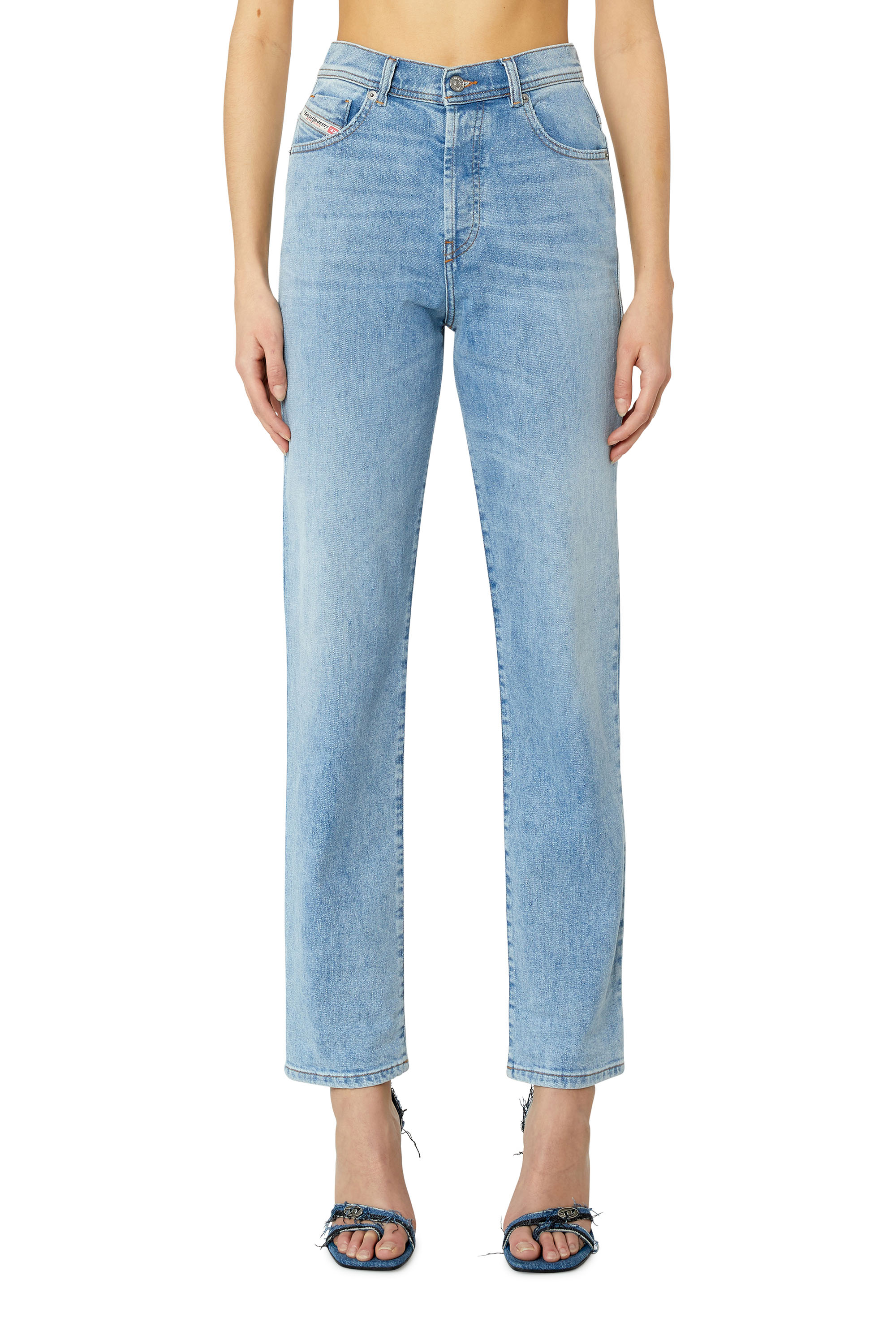 Diesel - Straight Jeans 1956 D-Tulip 09F41, Light Blue - Image 2