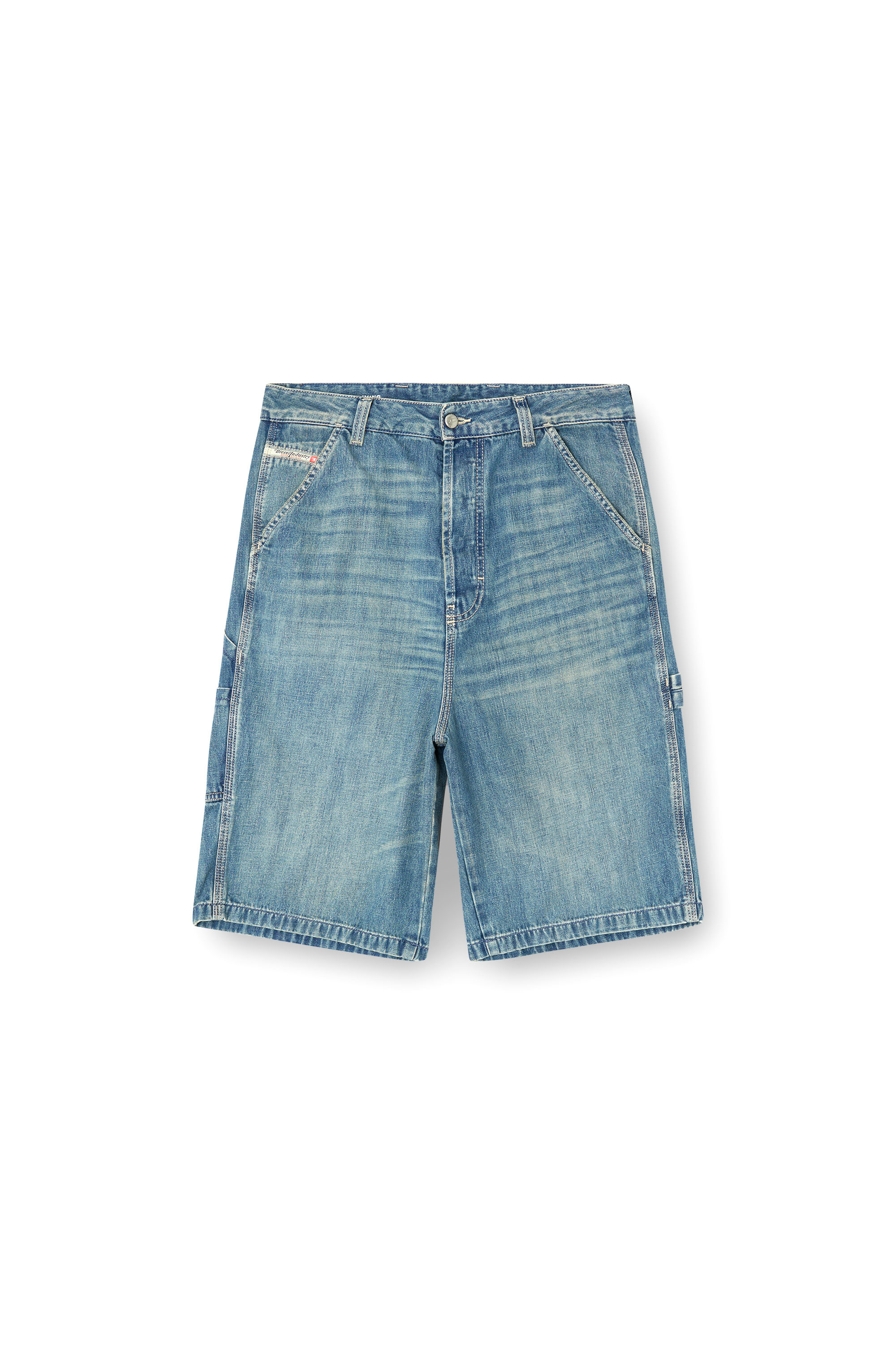 D-LIVERY-W-SHORT, Light Blue Diesel - D-LIVERY-W-SHORT, Man's Utility-style denim shorts in Light Blue - 2