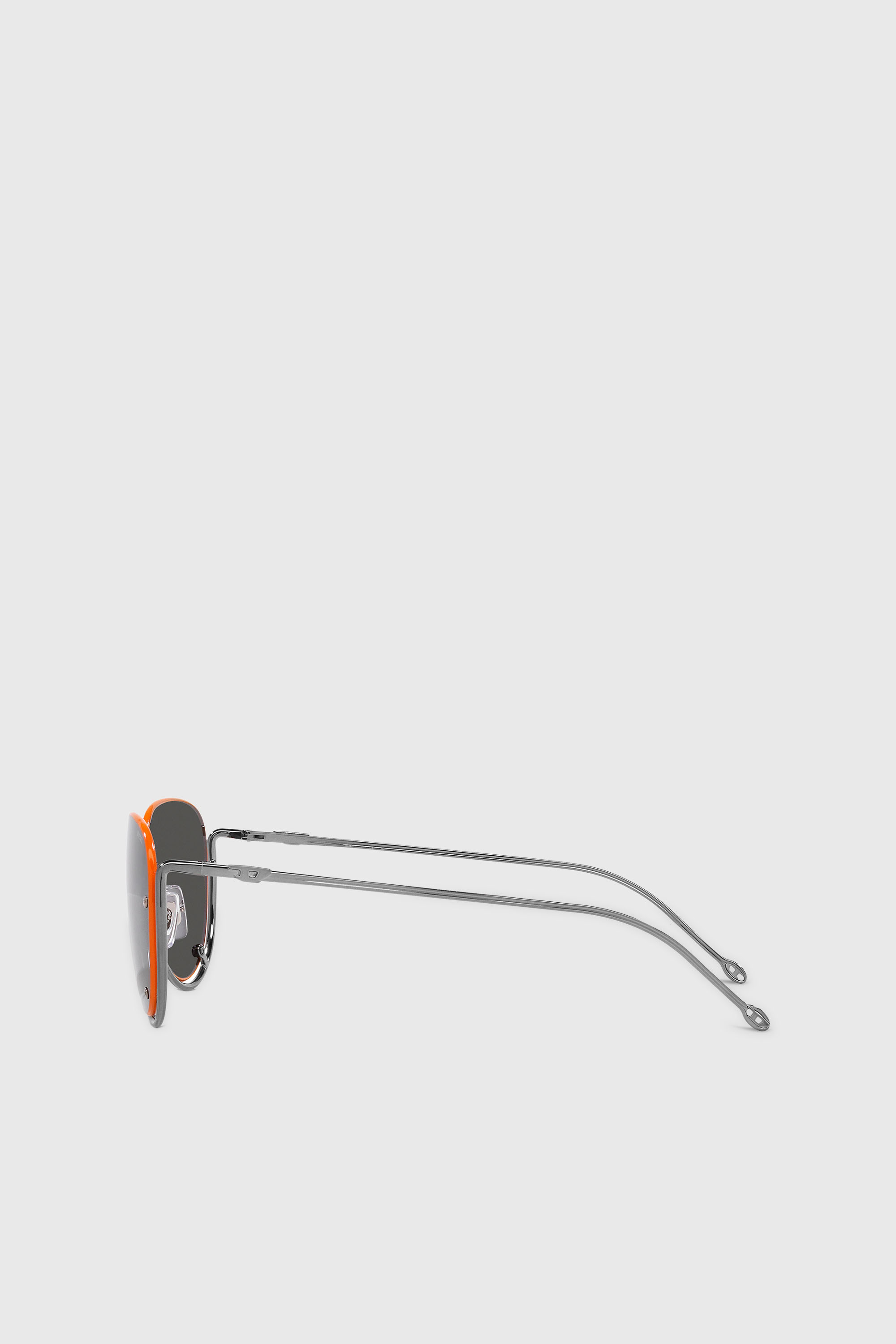 Diesel - 0DL1003, Unisex's Pilot model sunglasses in Black/Orange - 4