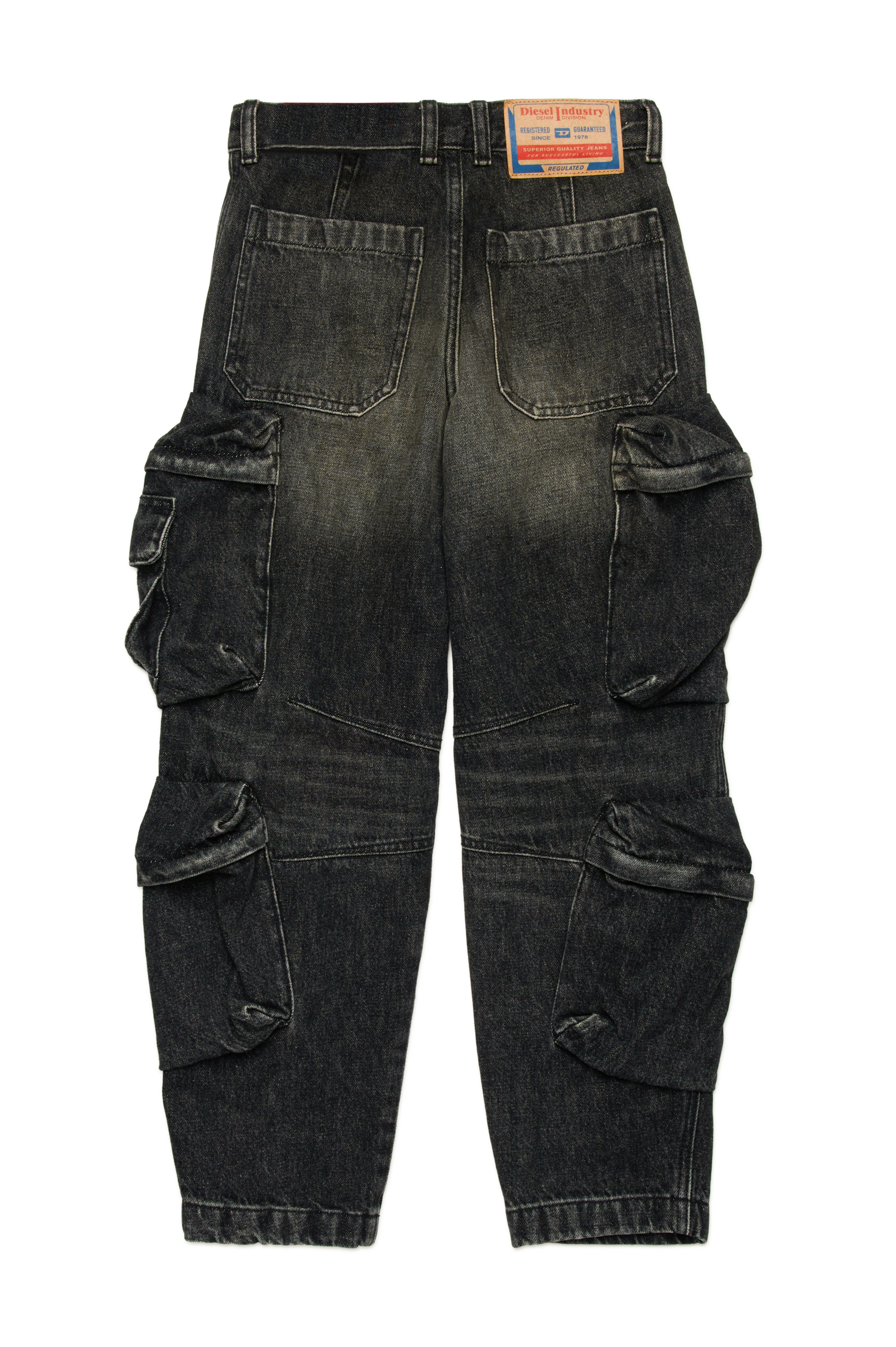 Loose Jeans - D-Fish-Cargo | Black | 4-16 YEARS Boys | Diesel