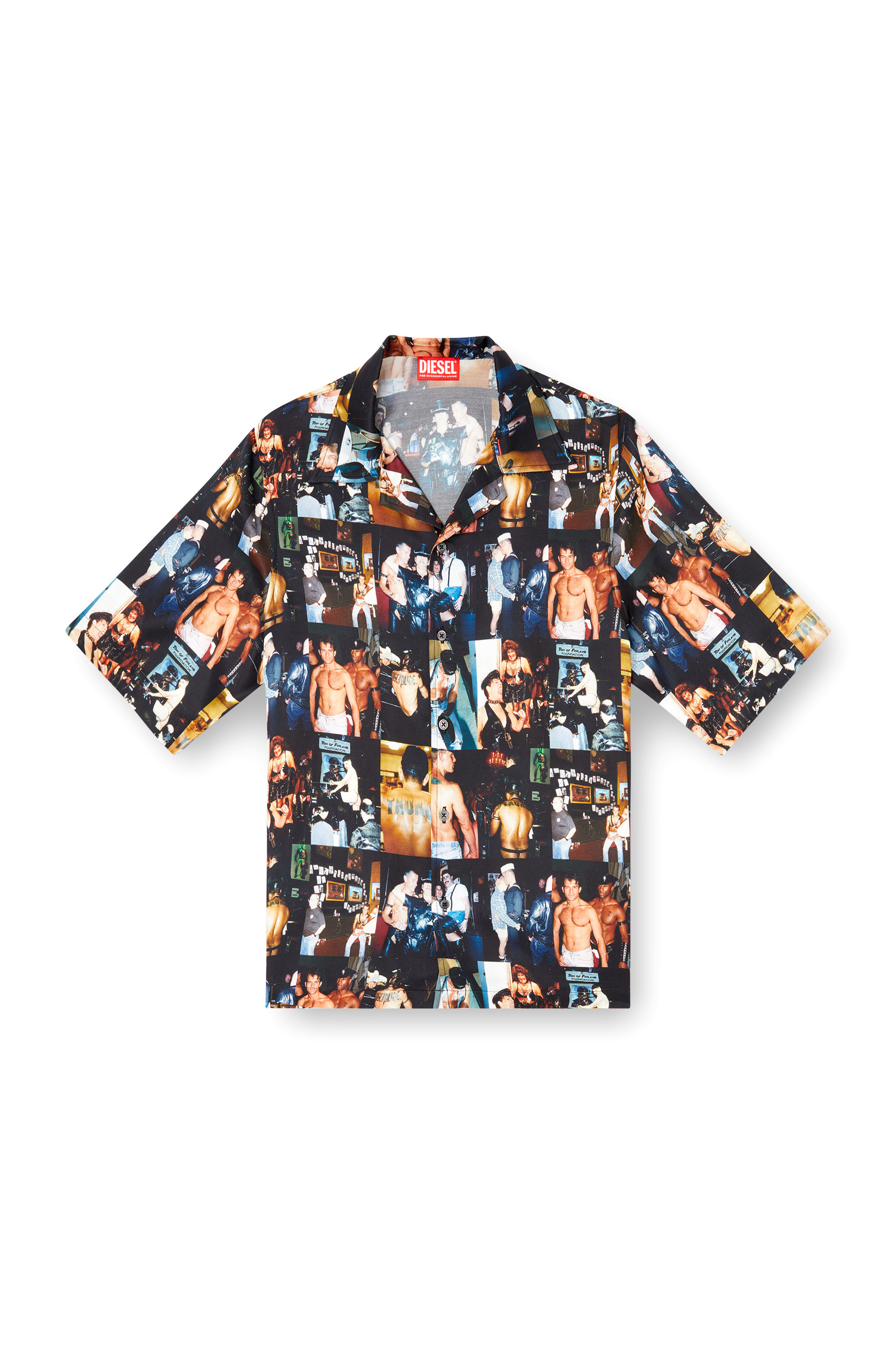 Diesel - PR-S-MEC-TOM25, Unisex's Bowling shirt with graphic prints in Black - 2