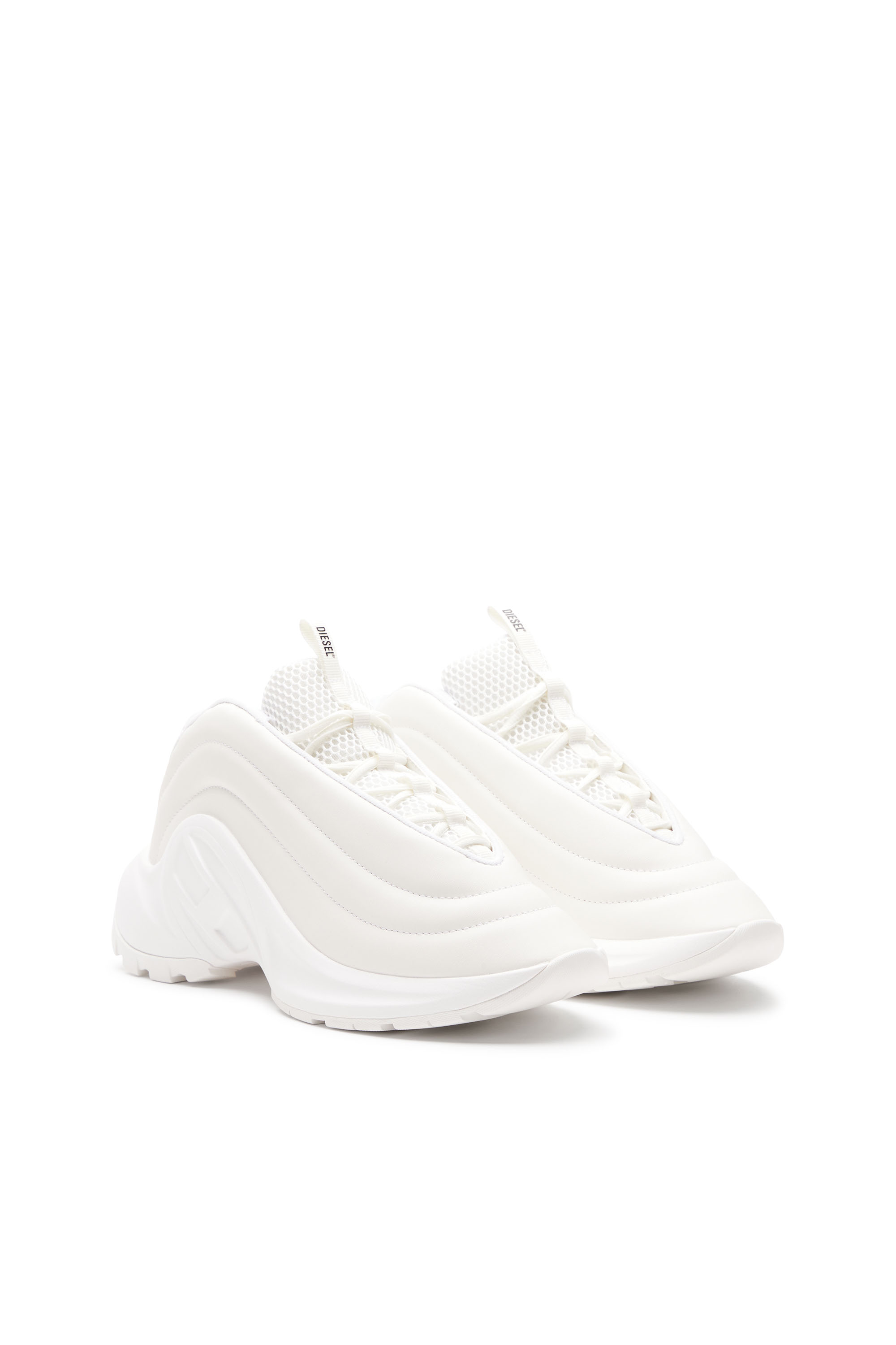 S-D-RUNNER X, White Diesel - S-D-RUNNER X, Unisex's S-D-Runner X-Slip-on sneakers with matte Oval D instep in White - 2