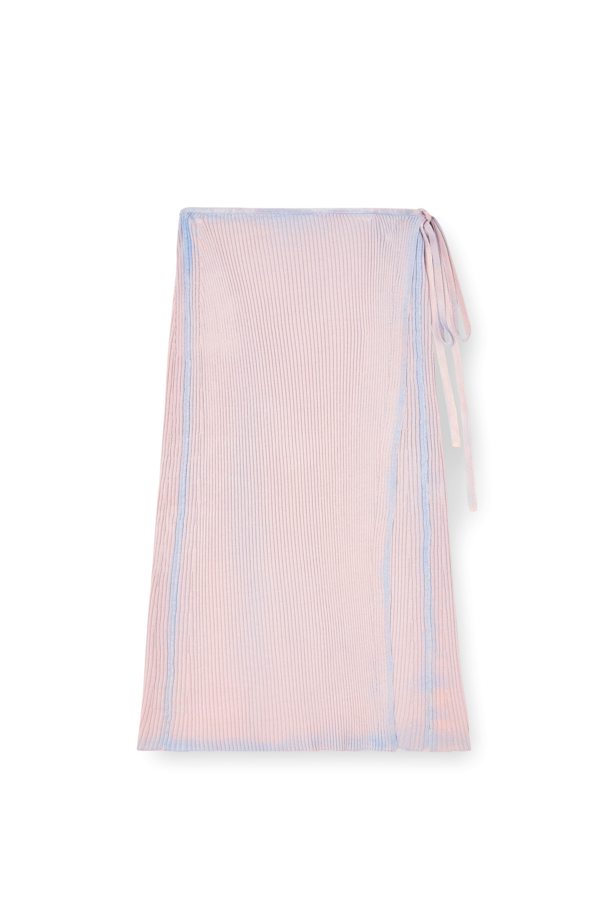 M-VIGO, Pink Diesel - M-VIGO, Woman's Wrap skirt in double-dyed rib-knit in Pink - 2