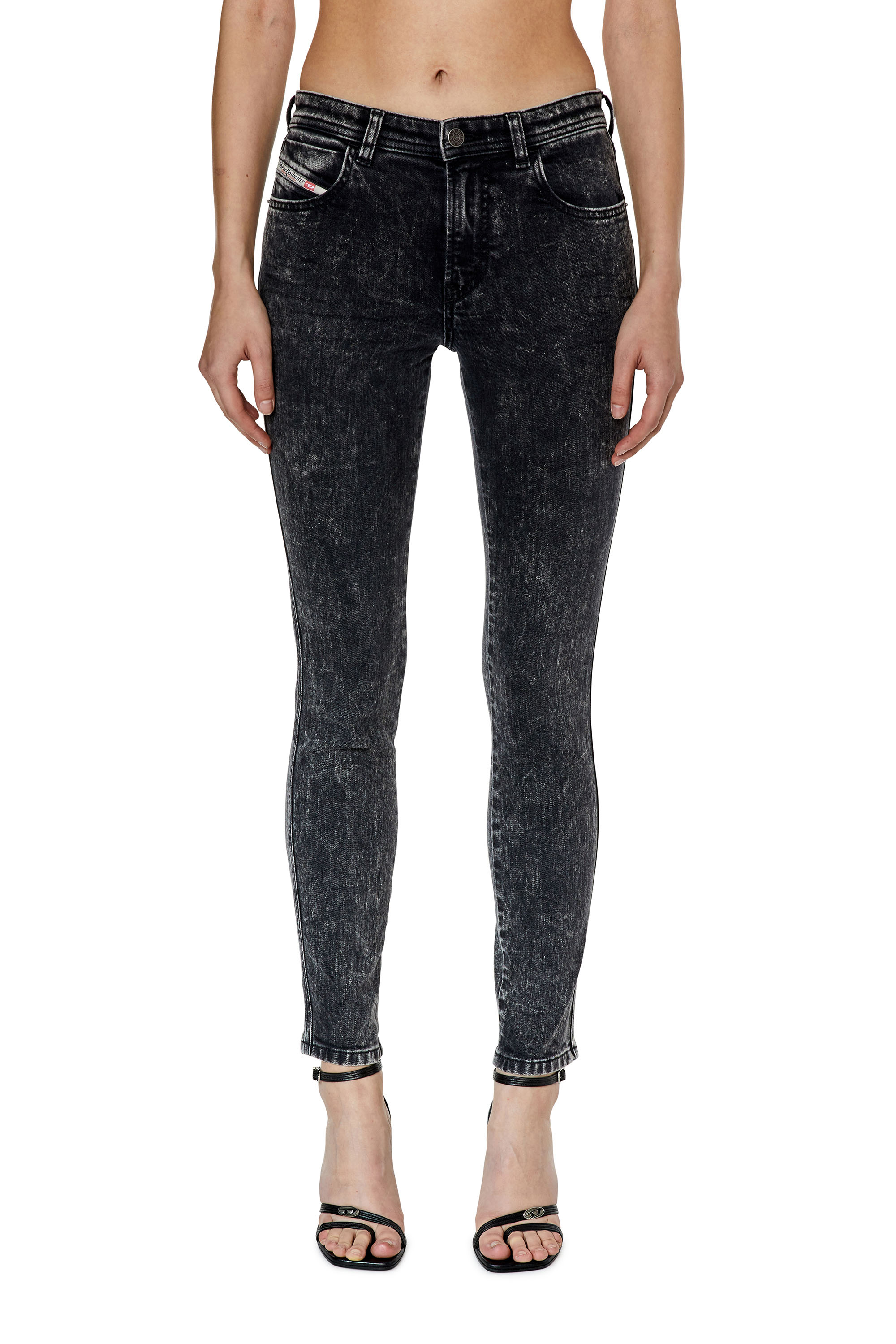 Diesel - Skinny Jeans 2015 Babhila 0ENAN, Black/Dark grey - Image 1
