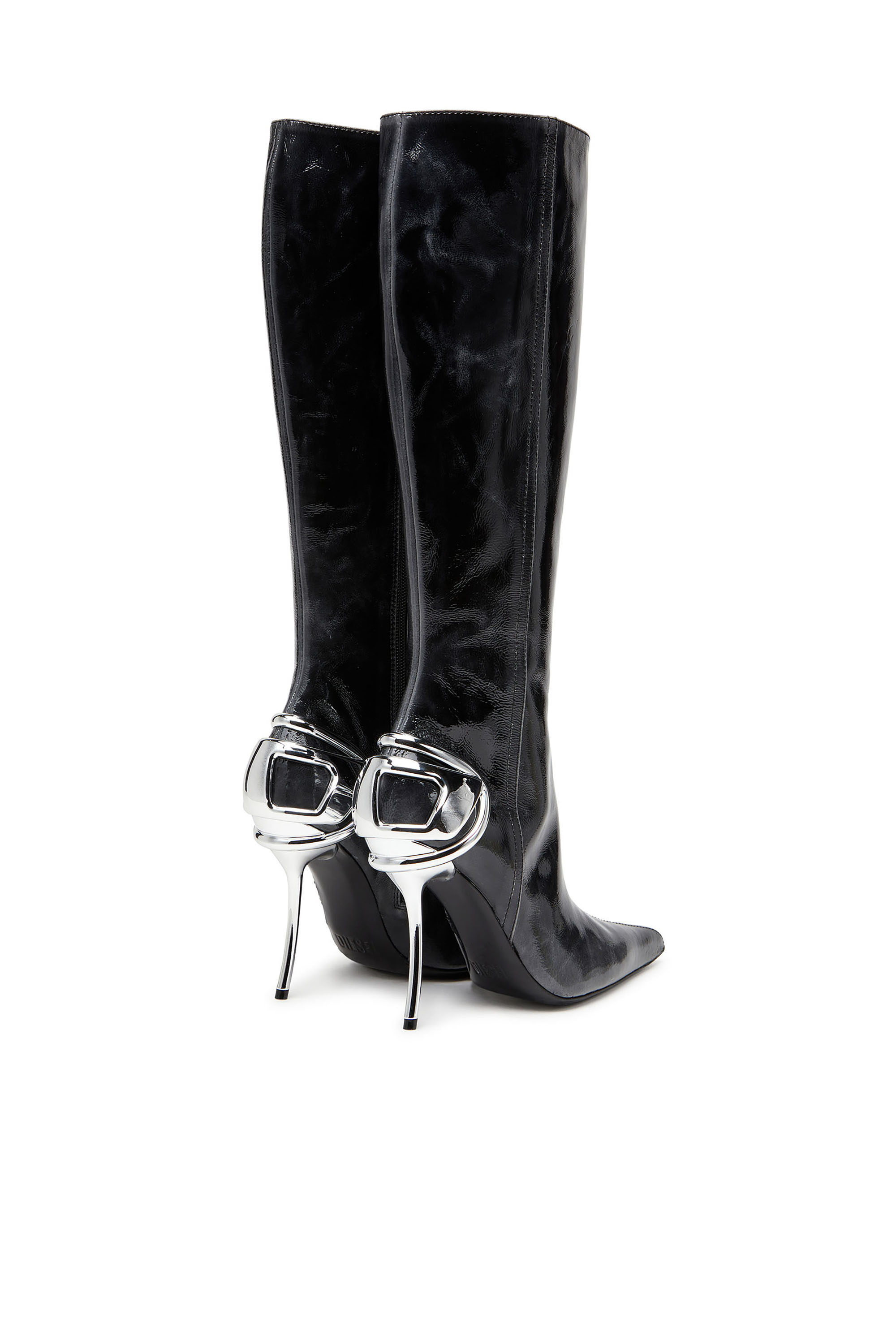 D-TEN&HALF HB, Black Diesel - D-TEN&HALF HB, Woman's D-Ten&Half - Knee-high leather boots in Black - 3