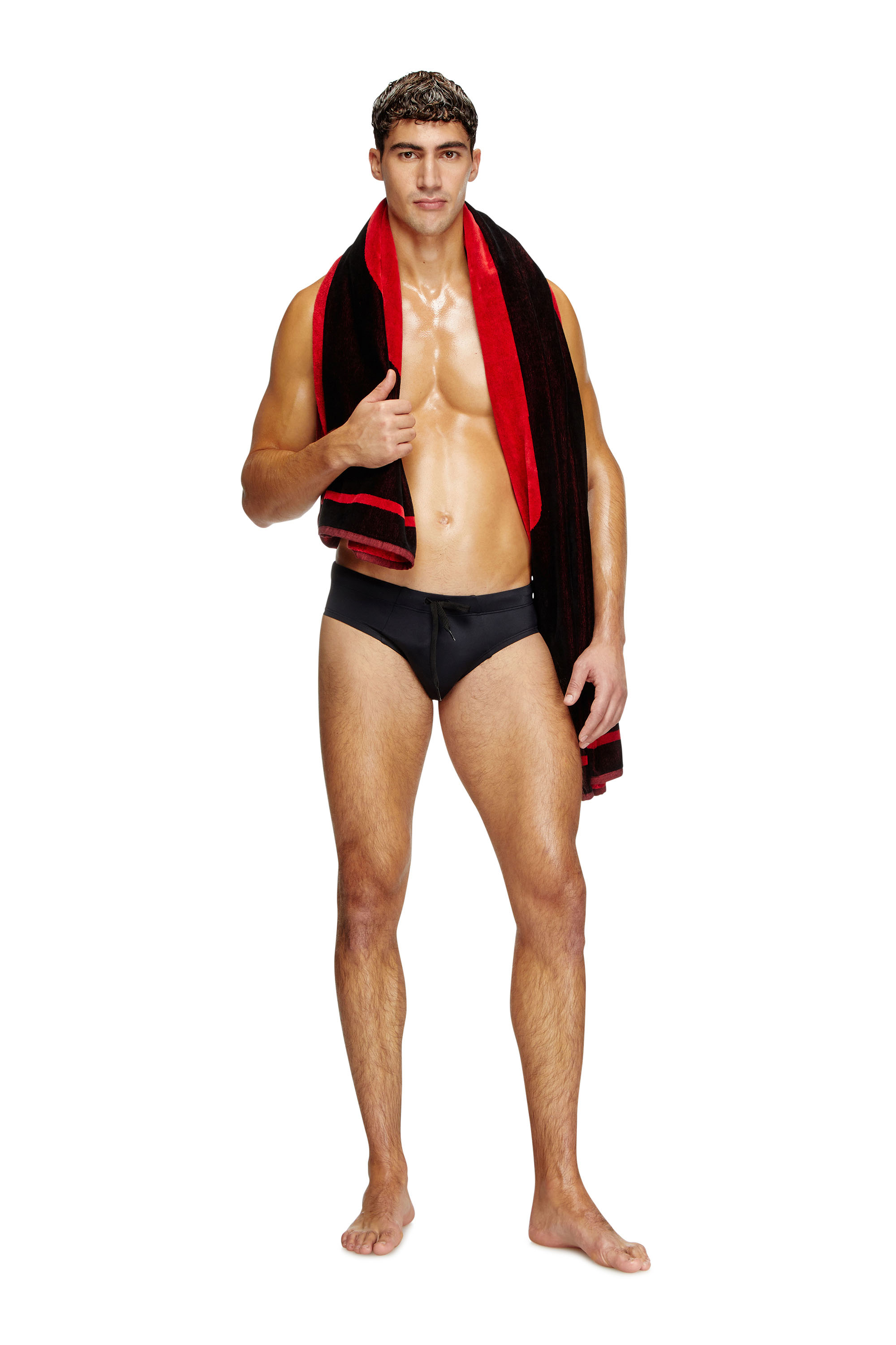 Diesel - ALFIE-D-CORE, Man's Swim briefs with logo back in Black - 1