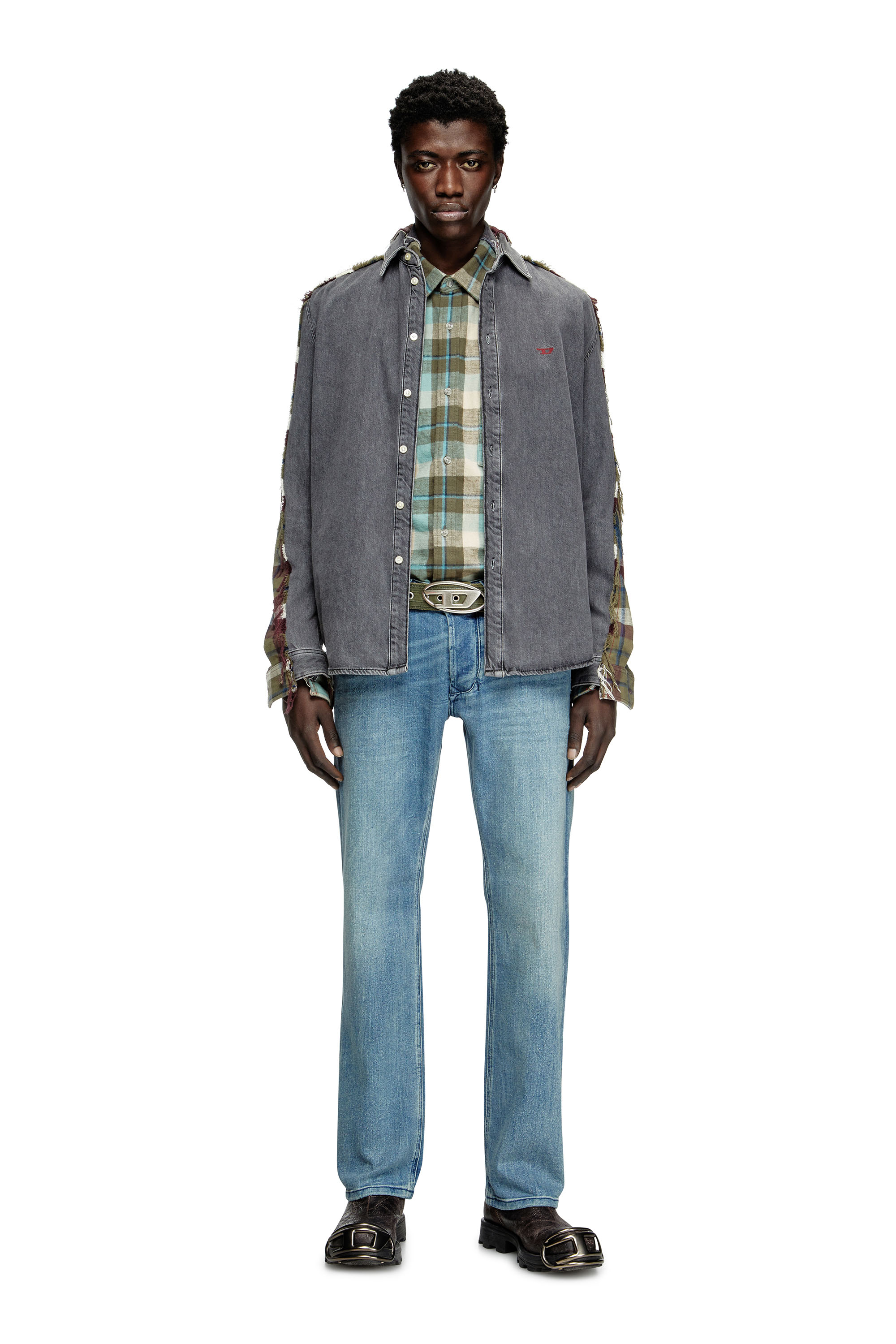 Regular Jeans 1985 Larkee 0BMBW, Medium blue Diesel - Man's Regular Jeans 1985 Larkee 0BMBW, Medium blue - 1