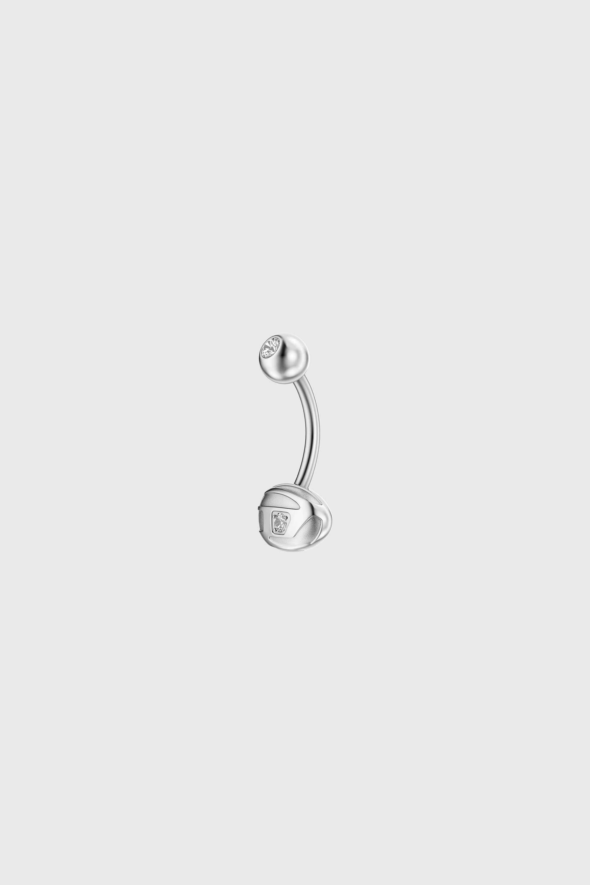 Diesel - DX1698040 JEWELLERY, Unisex's Stainless steel navel body jewelry in Silver - 1