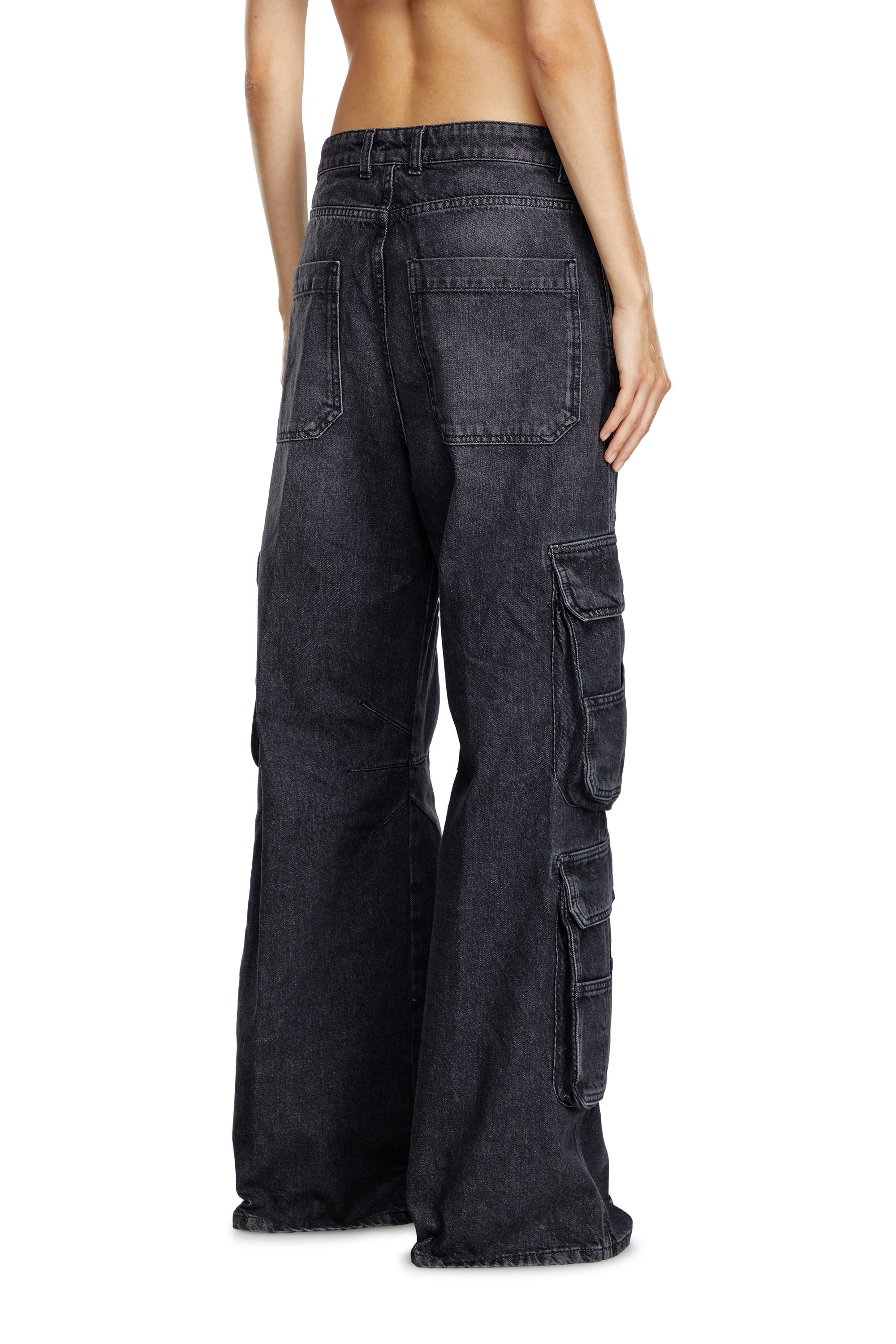 Diesel - Straight Jeans 1996 D-Sire 0HLAA, Black/Dark grey - Image 3